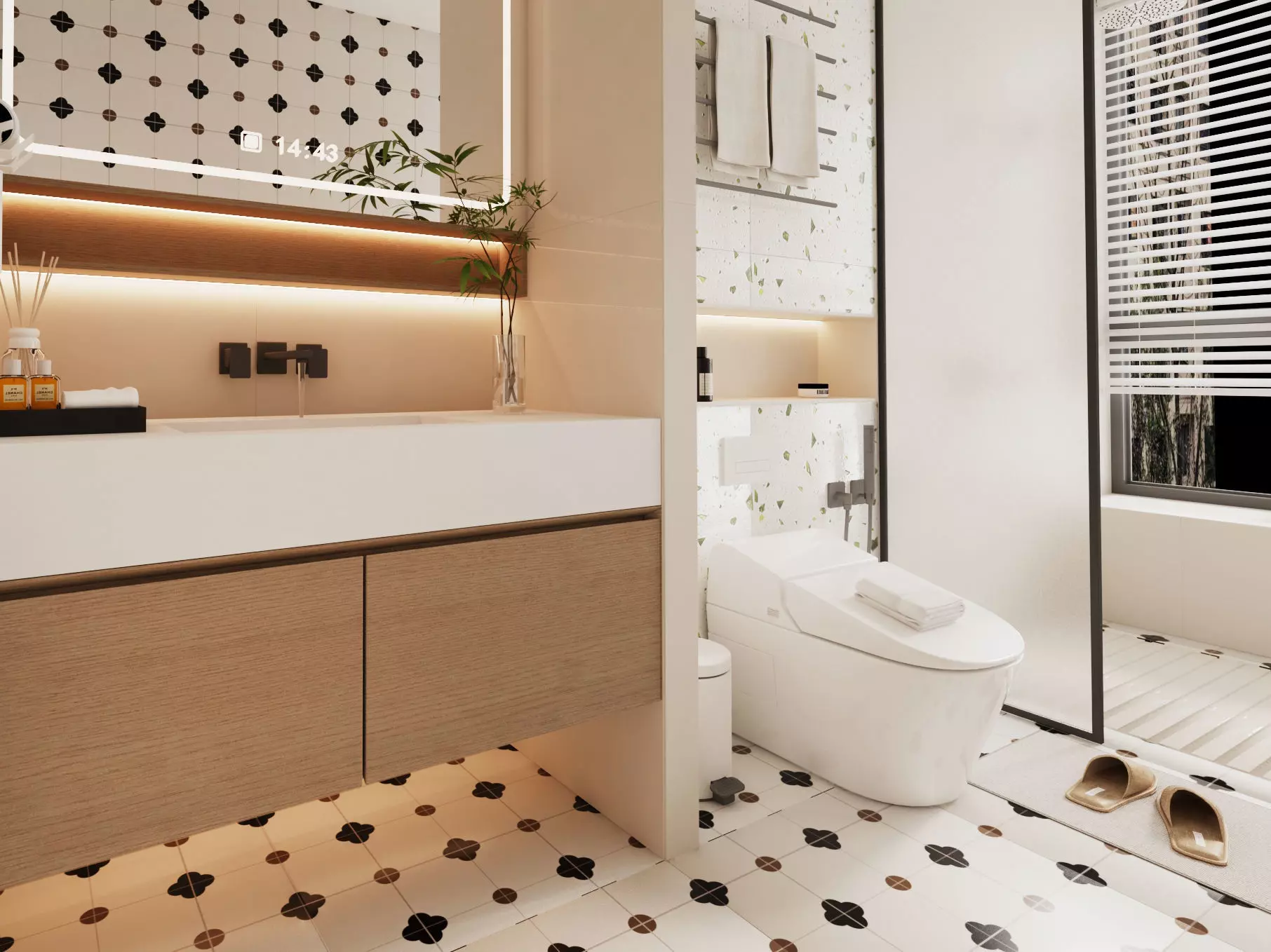 Bathroom Low-poly 3D model_9