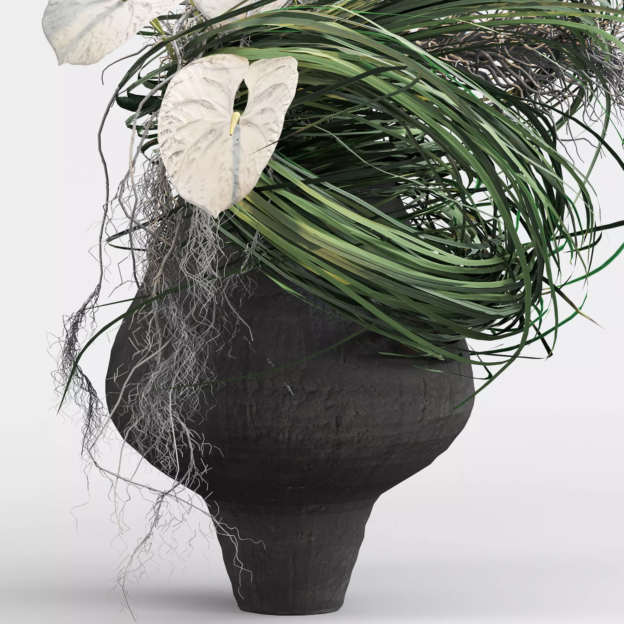 plants bouquet 025 3D model_3