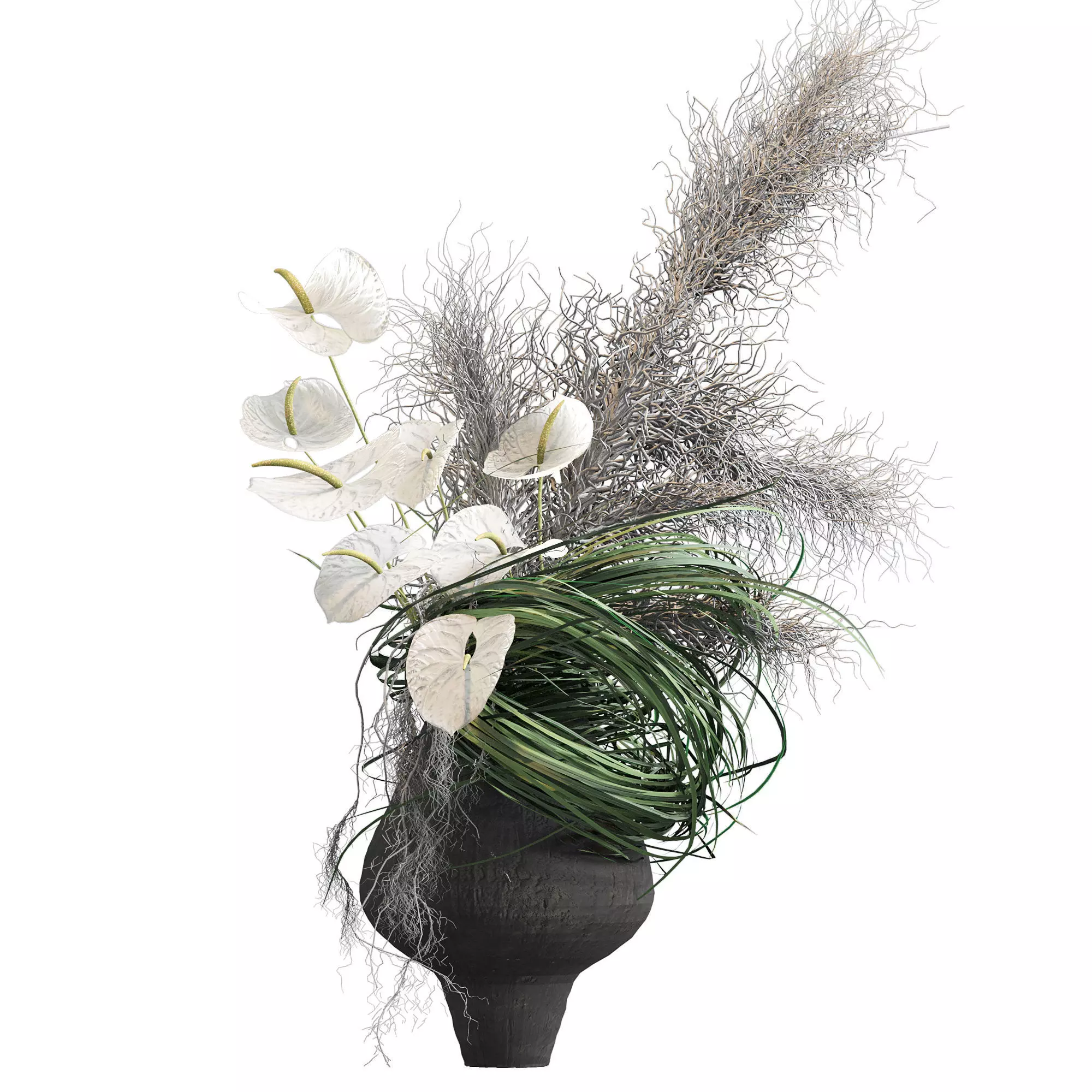 plants bouquet 025 3D model_0