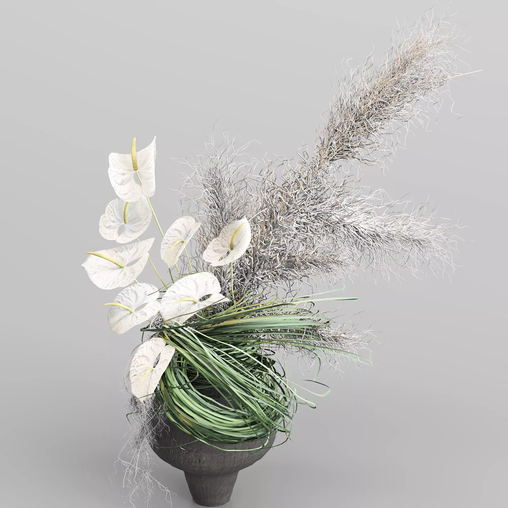 plants bouquet 025 3D model_1