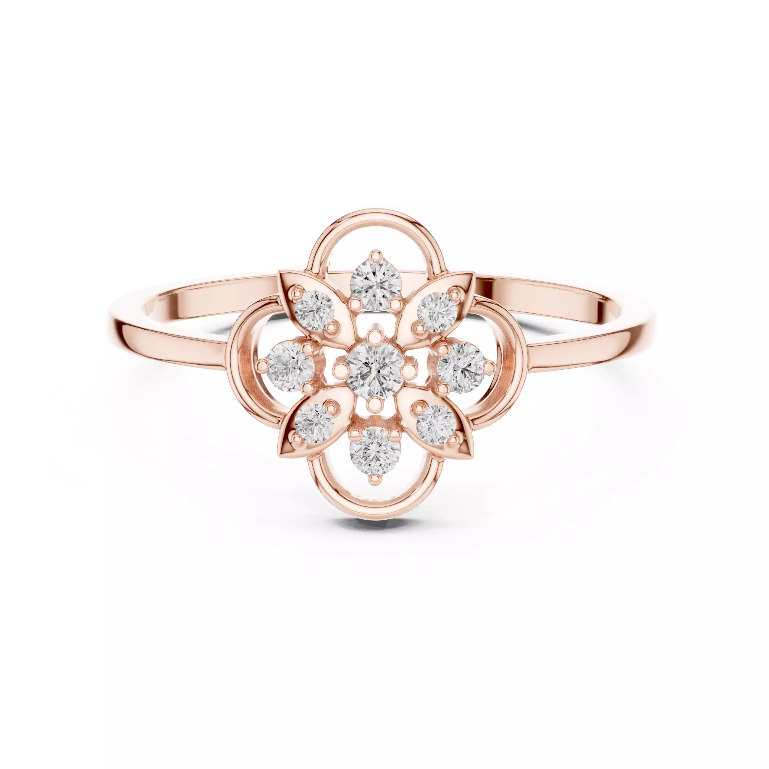 Round Cut Diamond Engagement Wedding Ring 3DM STL Video 3D print model_0
