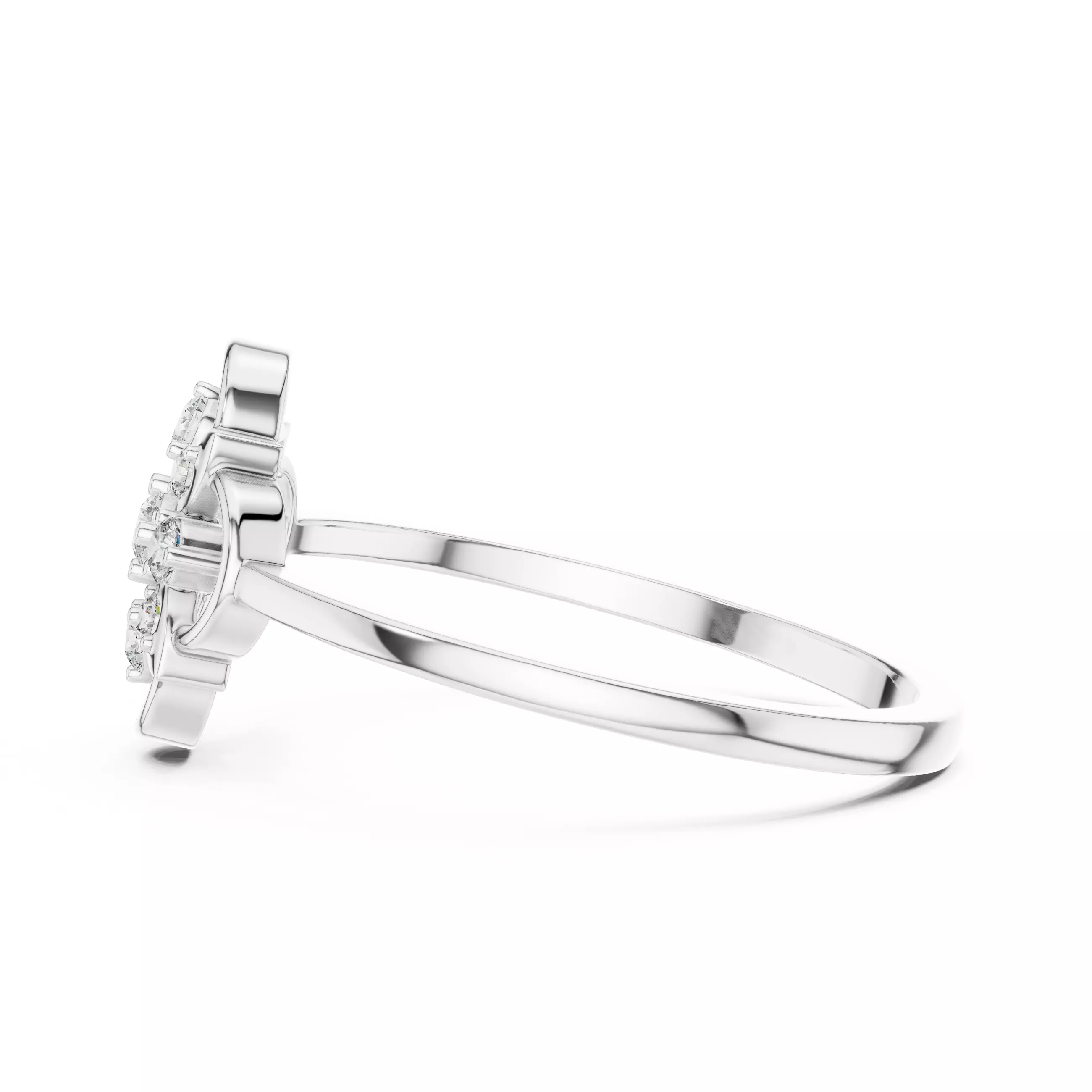 Round Cut Diamond Engagement Wedding Ring 3DM STL Video 3D print model_11
