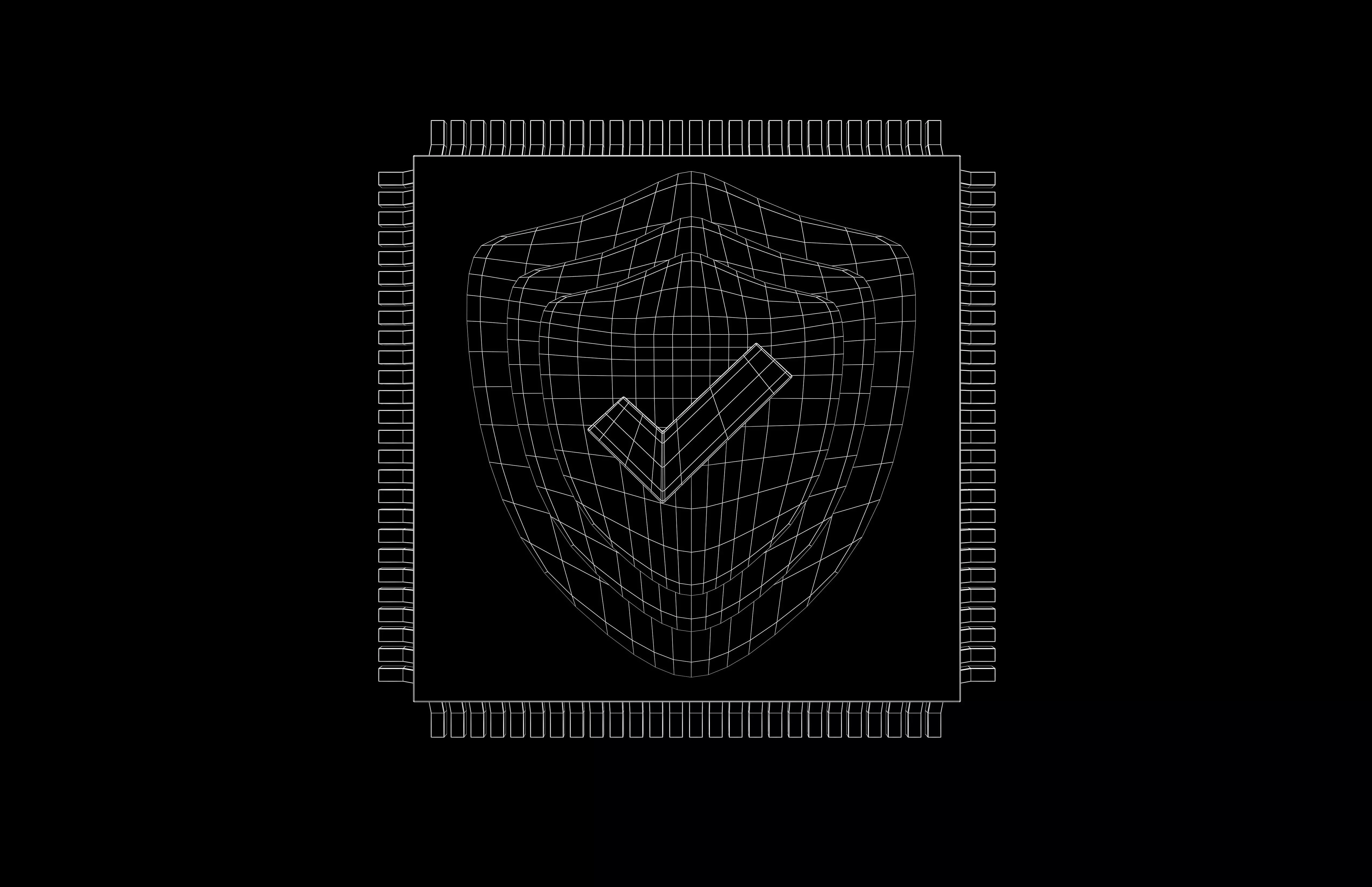 Chip Security Icon v1 004 Low-poly 3D model_4