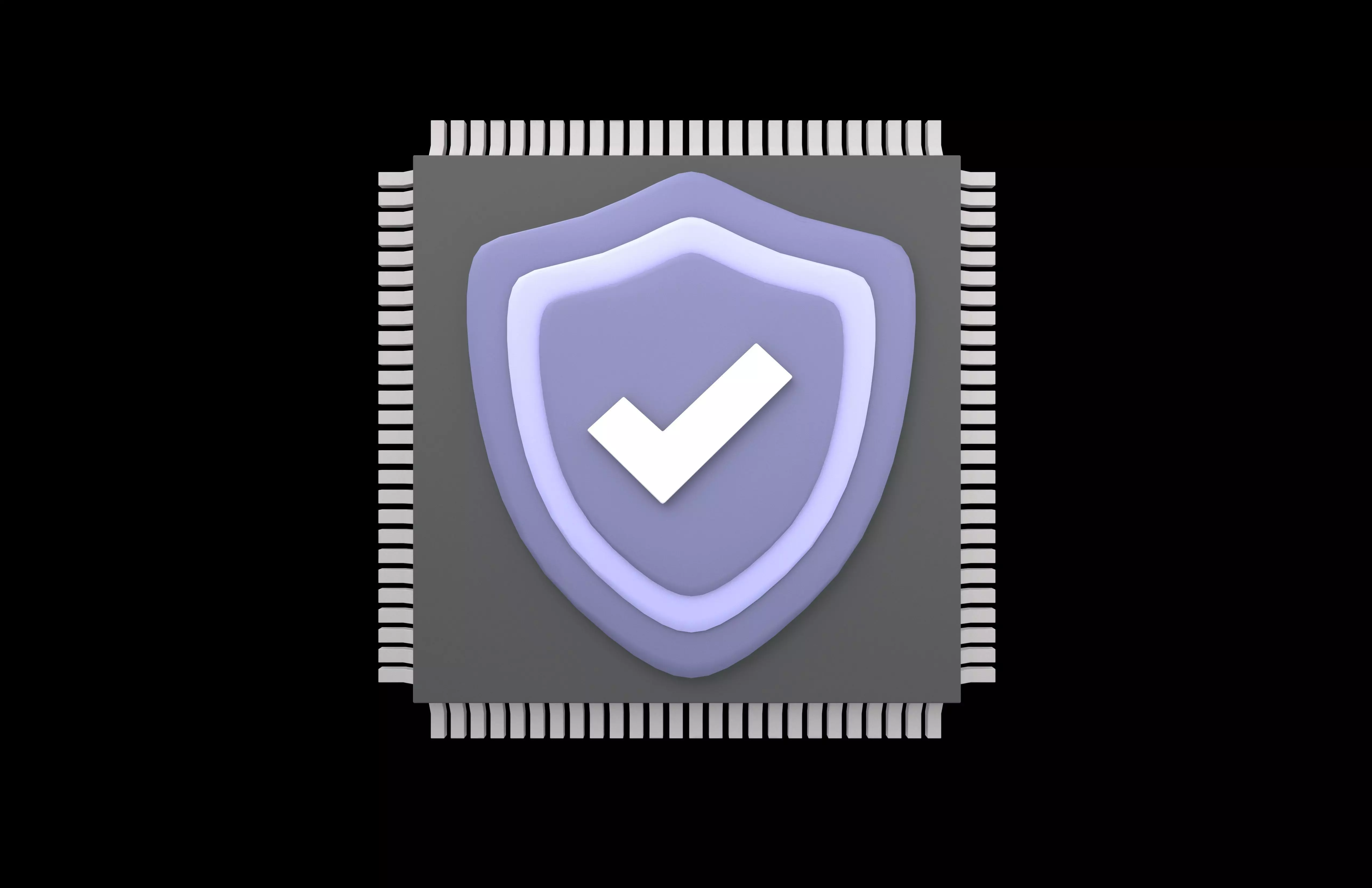 Chip Security Icon v1 004 Low-poly 3D model_1