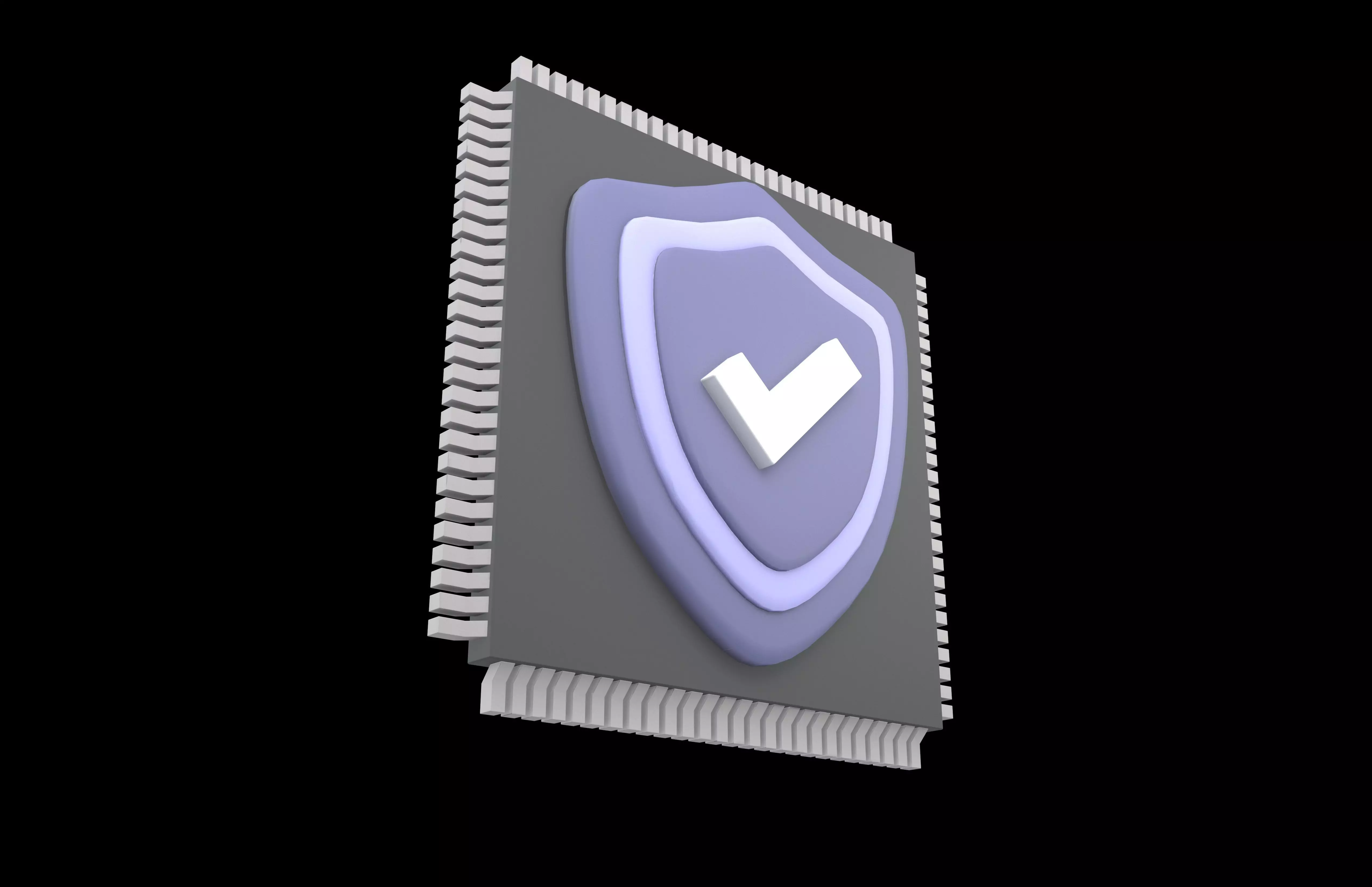 Chip Security Icon v1 004 Low-poly 3D model_3