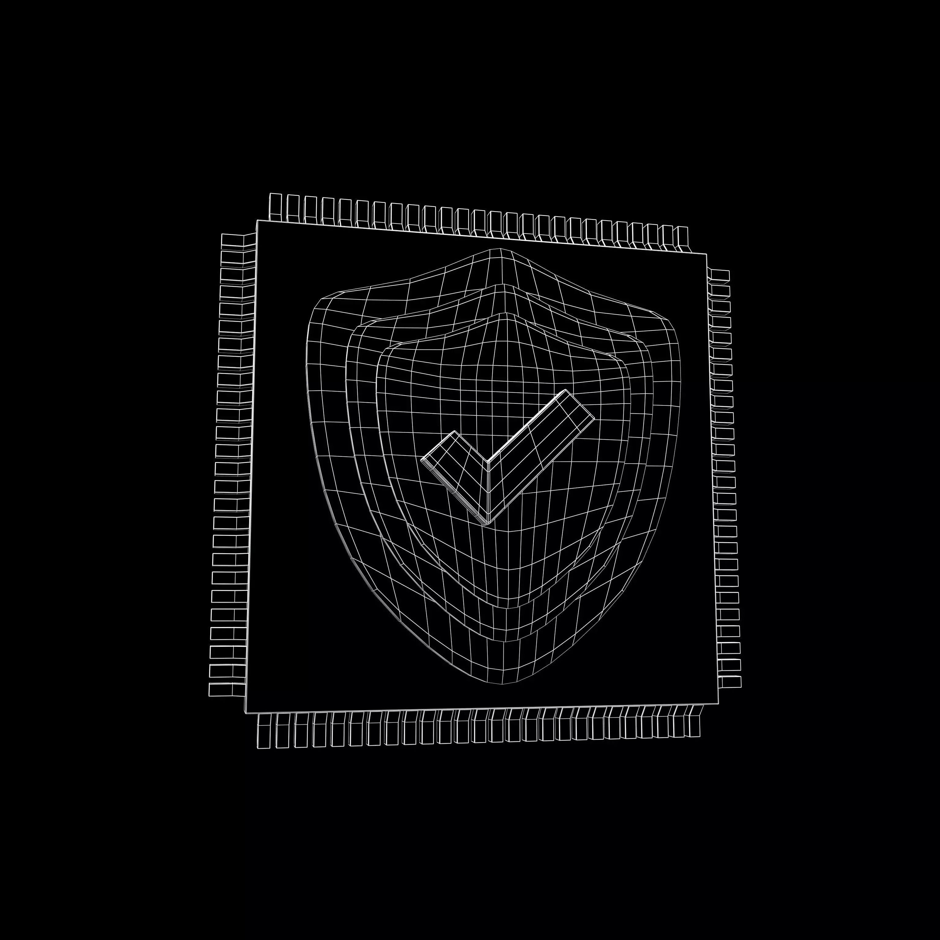 Chip Security Icon v1 004 Low-poly 3D model_6