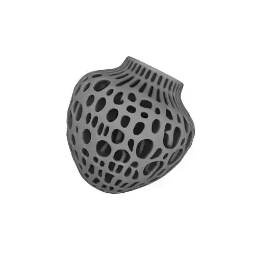 Voronoi Style Pot Holder Modern Decorative 3D Print