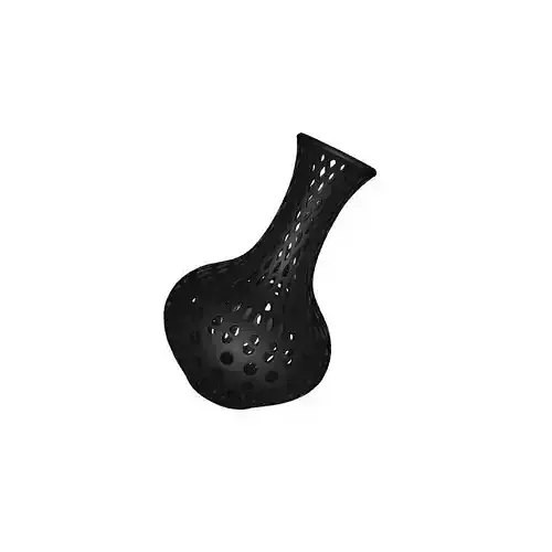 Voronoi Style Tall Pot Holder Modern 3D Print Design