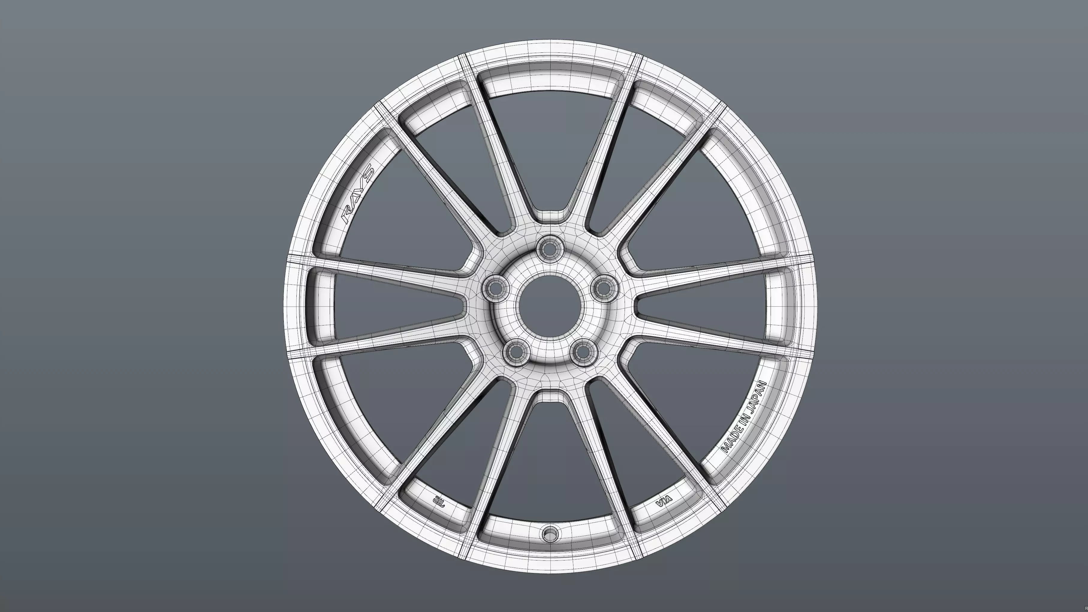 RAYS GRAM LIGHTS 57XR Low-poly 3D model_24