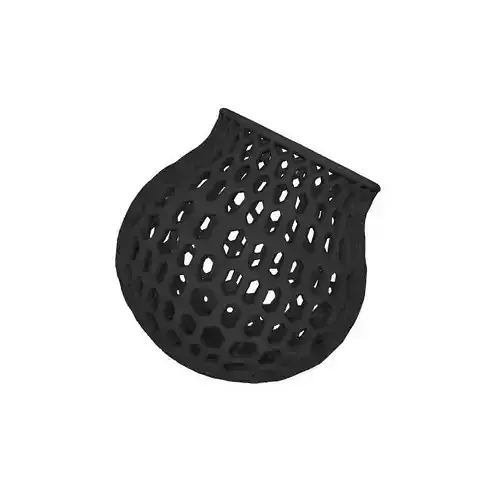 Voronoi Style 3D Print Pot Holder Modern Decorative Art