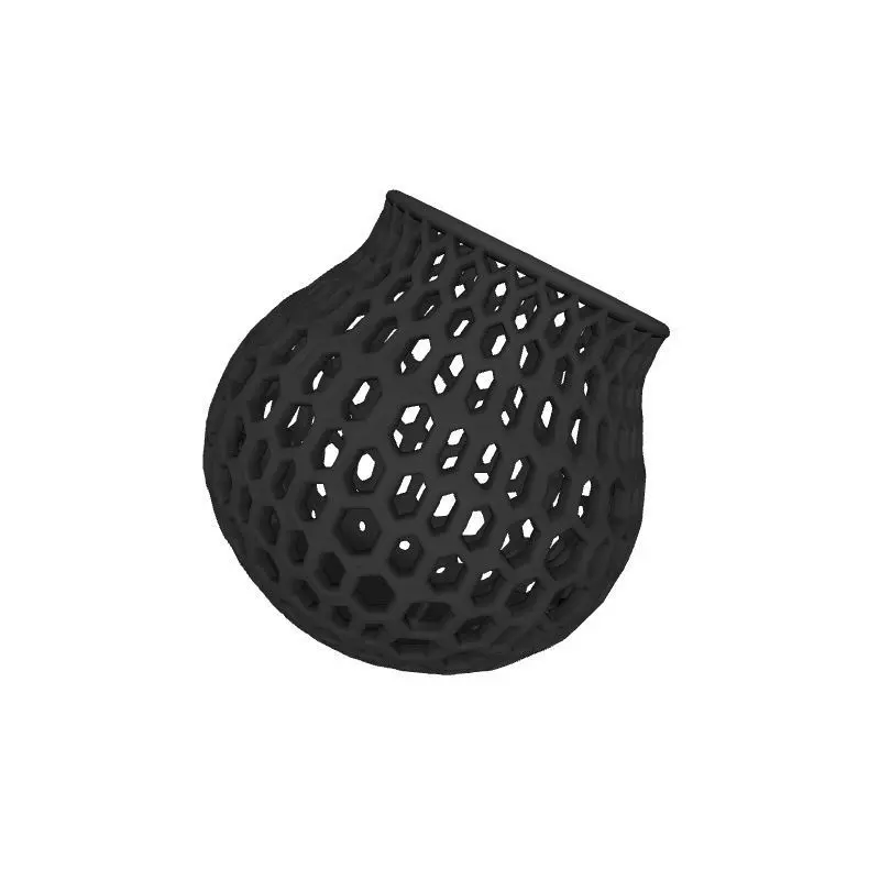 Voronoi Style 3D Print Pot Holder Modern Decorative Art 3D print model_0