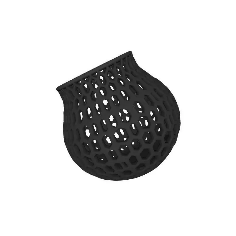 Voronoi Style 3D Print Pot Holder Modern Decorative Art 3D print model_1