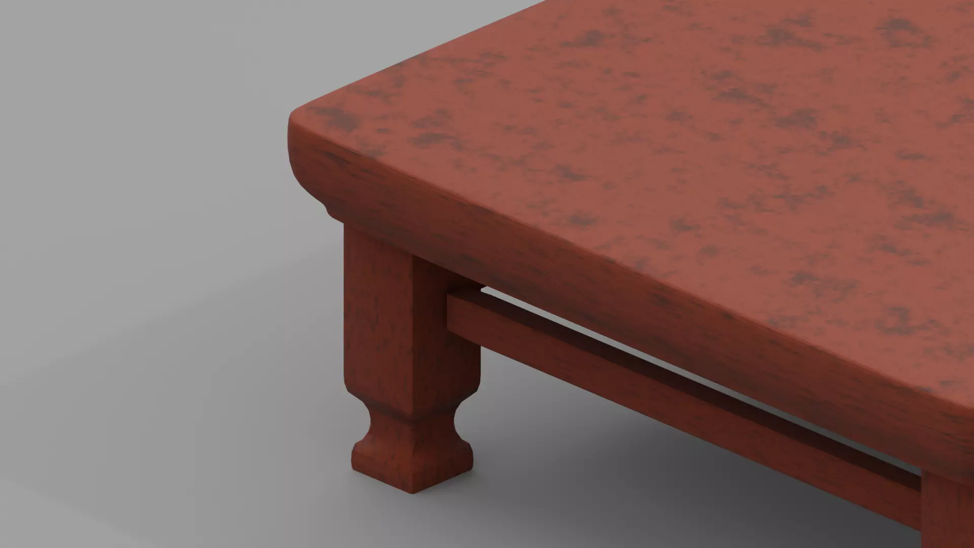 Modern Chinese Style Table Low-poly 3D model_4