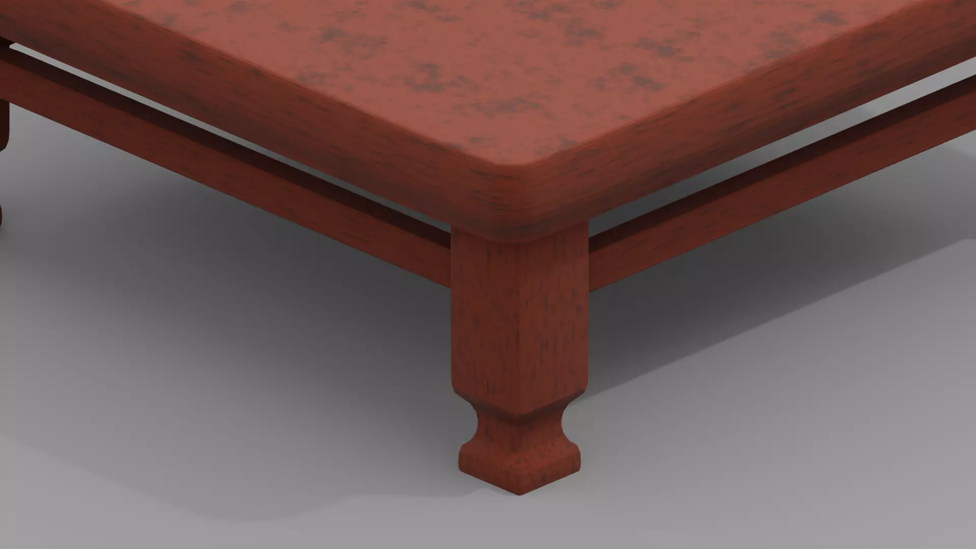 Modern Chinese Style Table Low-poly 3D model_5