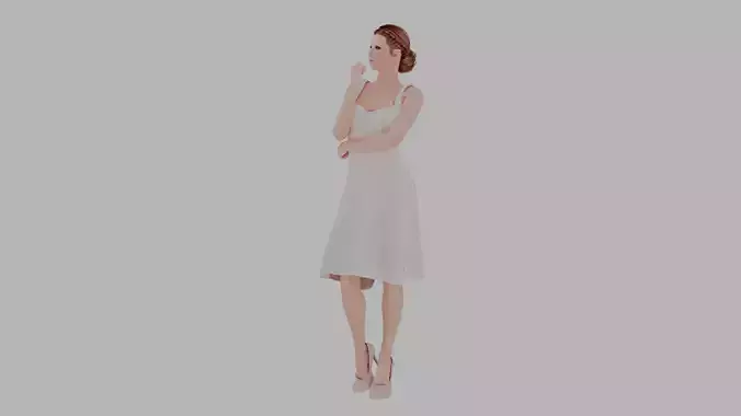 Unique Casual Female Character - Rigged