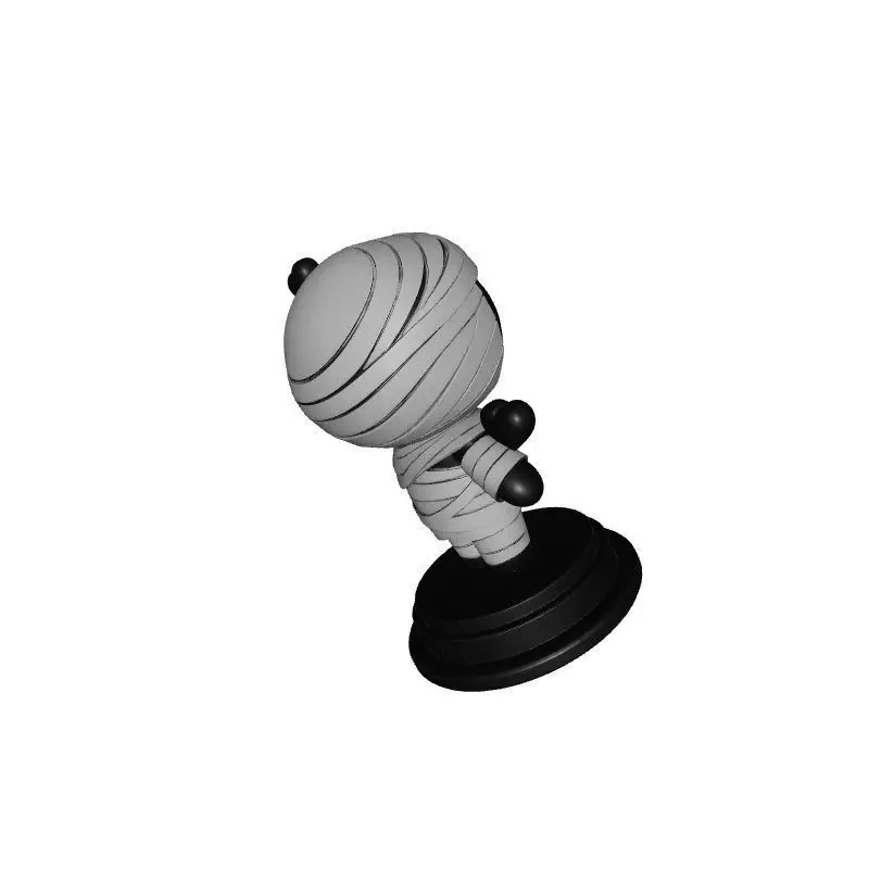Mummy in White Decorative 3D Printable Model 3D print model_1