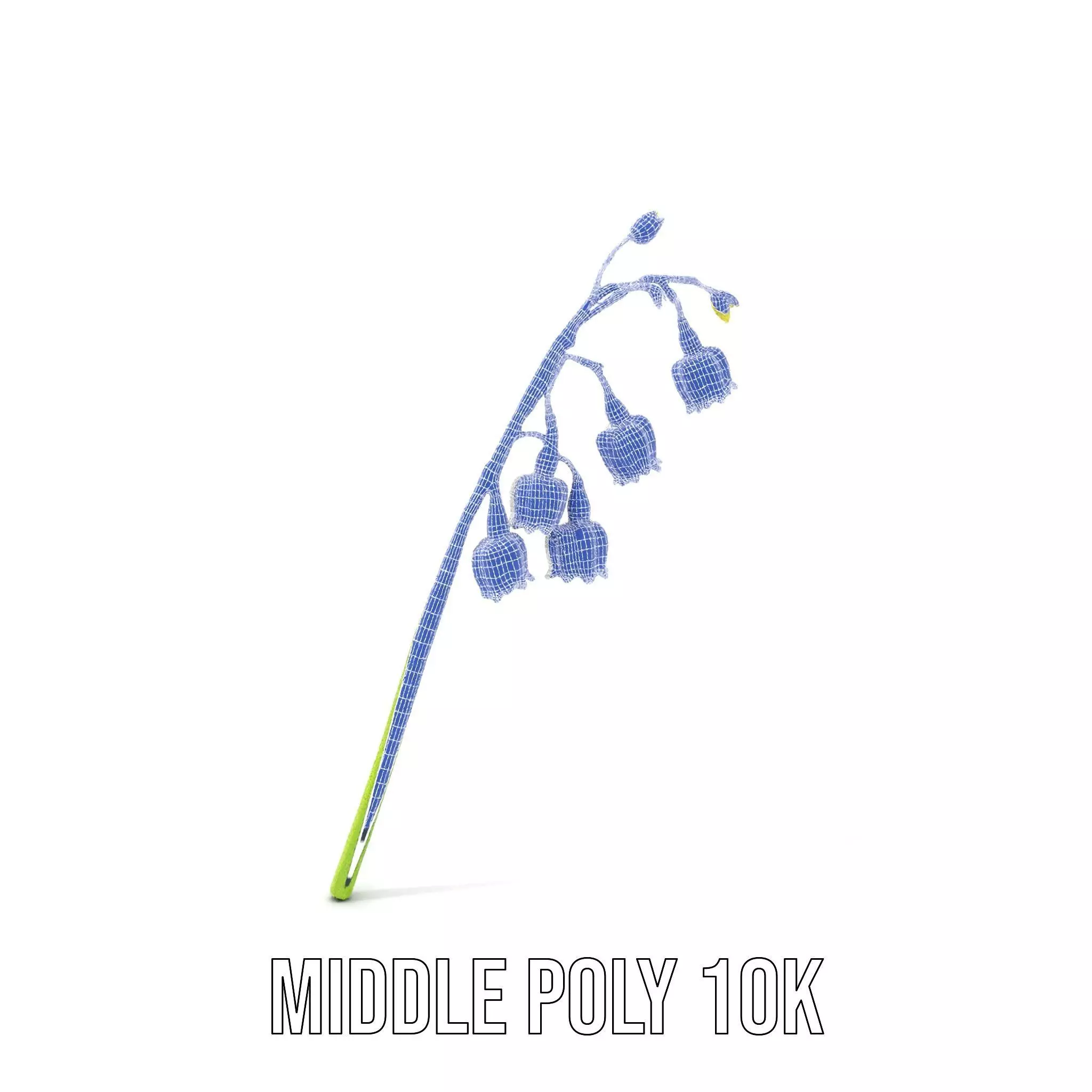 White Lily Flower model pack Low-poly 3D model_14