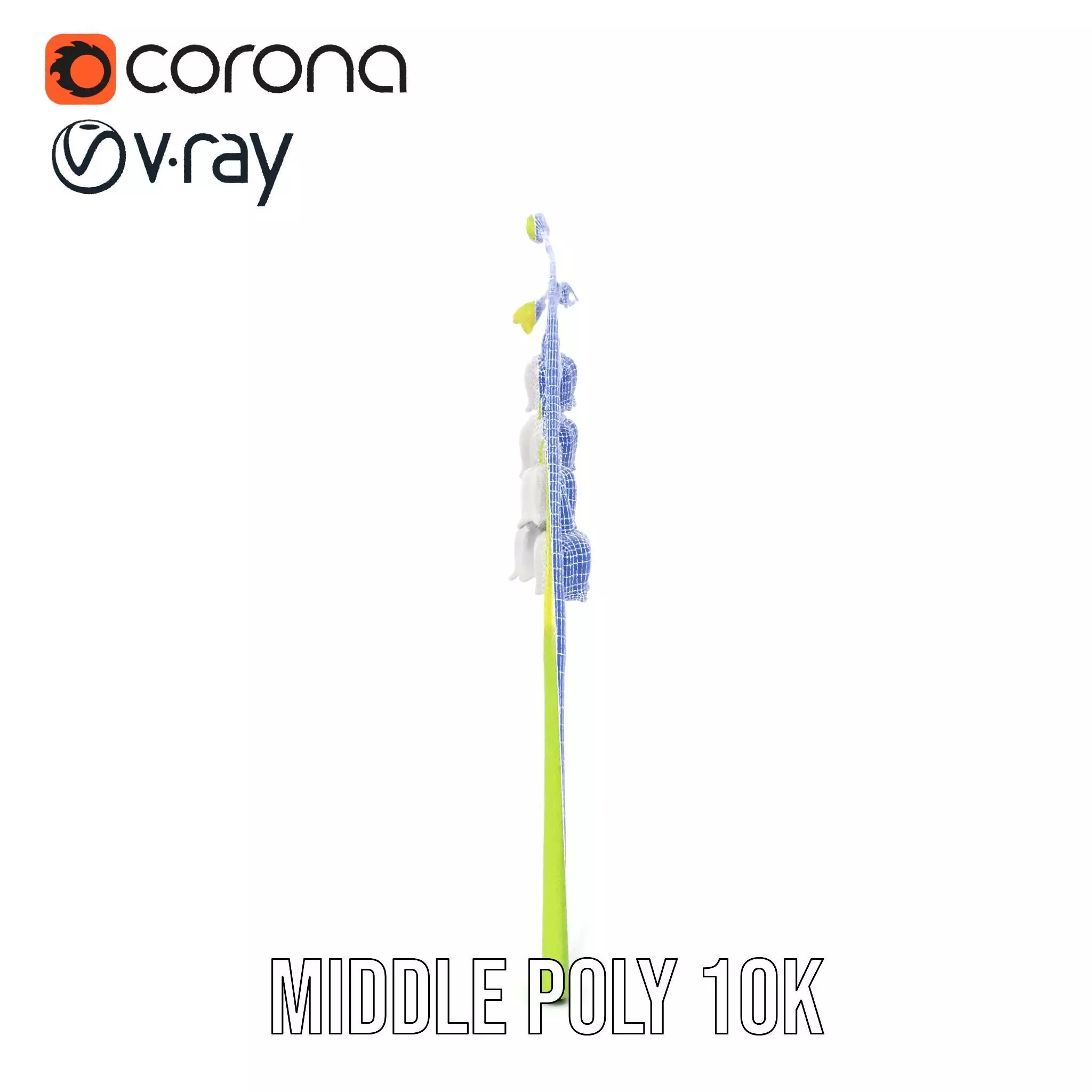 White Lily Flower model pack Low-poly 3D model_30