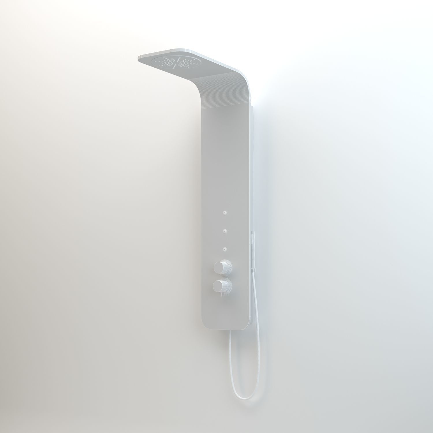 Shower Column Geda 200 Thermostatic 3D model_3