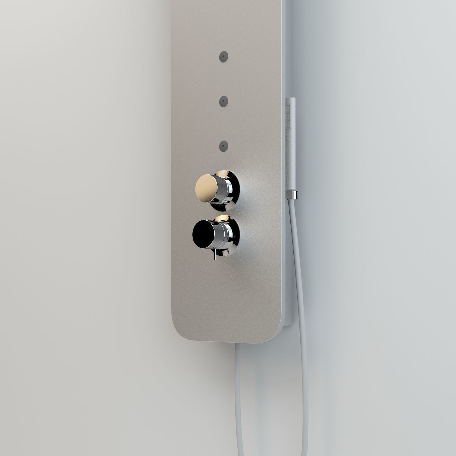 Shower Column Geda 200 Thermostatic 3D model_1