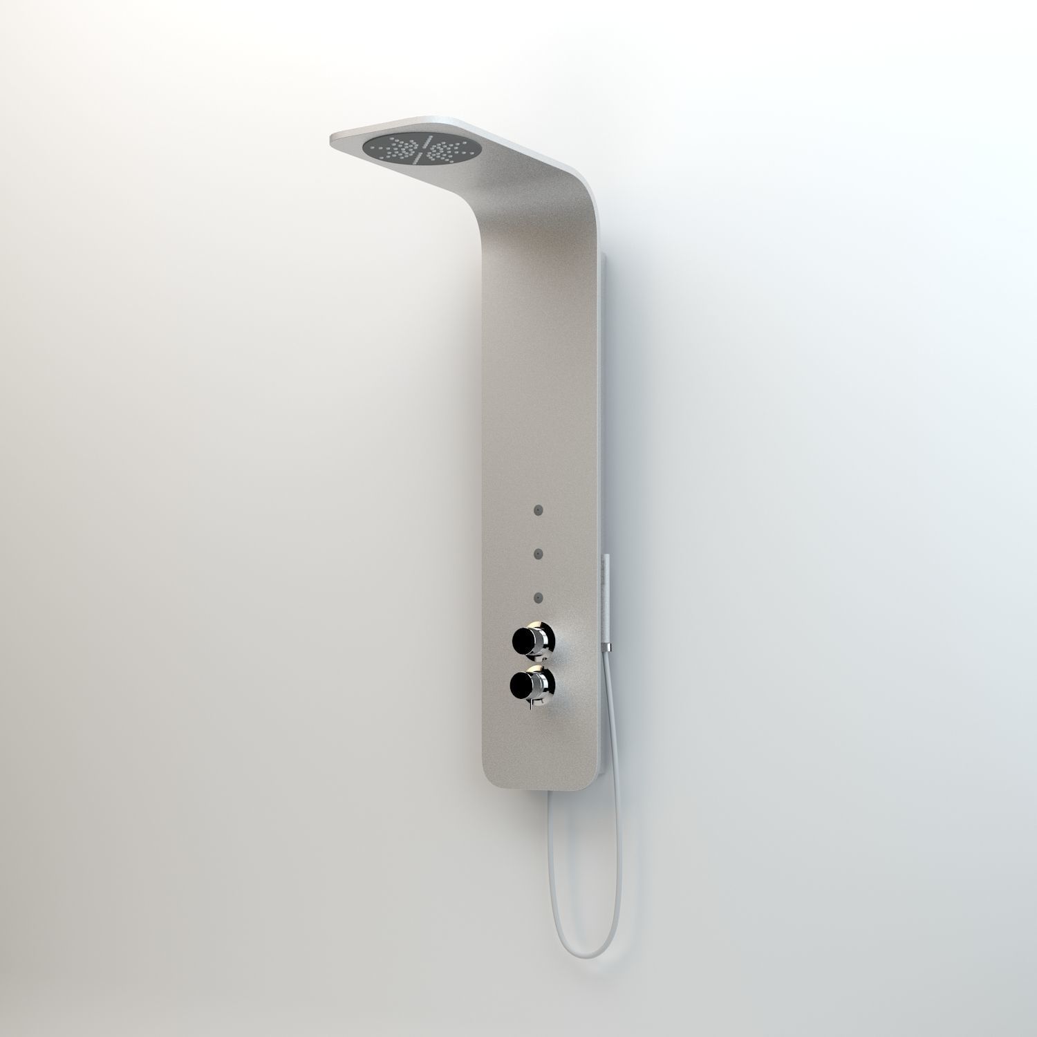 Shower Column Geda 200 Thermostatic 3D model_2