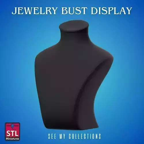 Jewelry Bust Display STL Elegant Presentation Stand