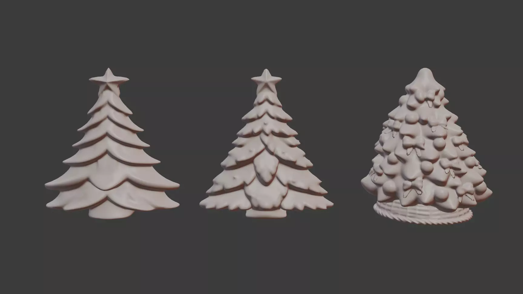  Christmas trees for 3D printing 3D print model_0