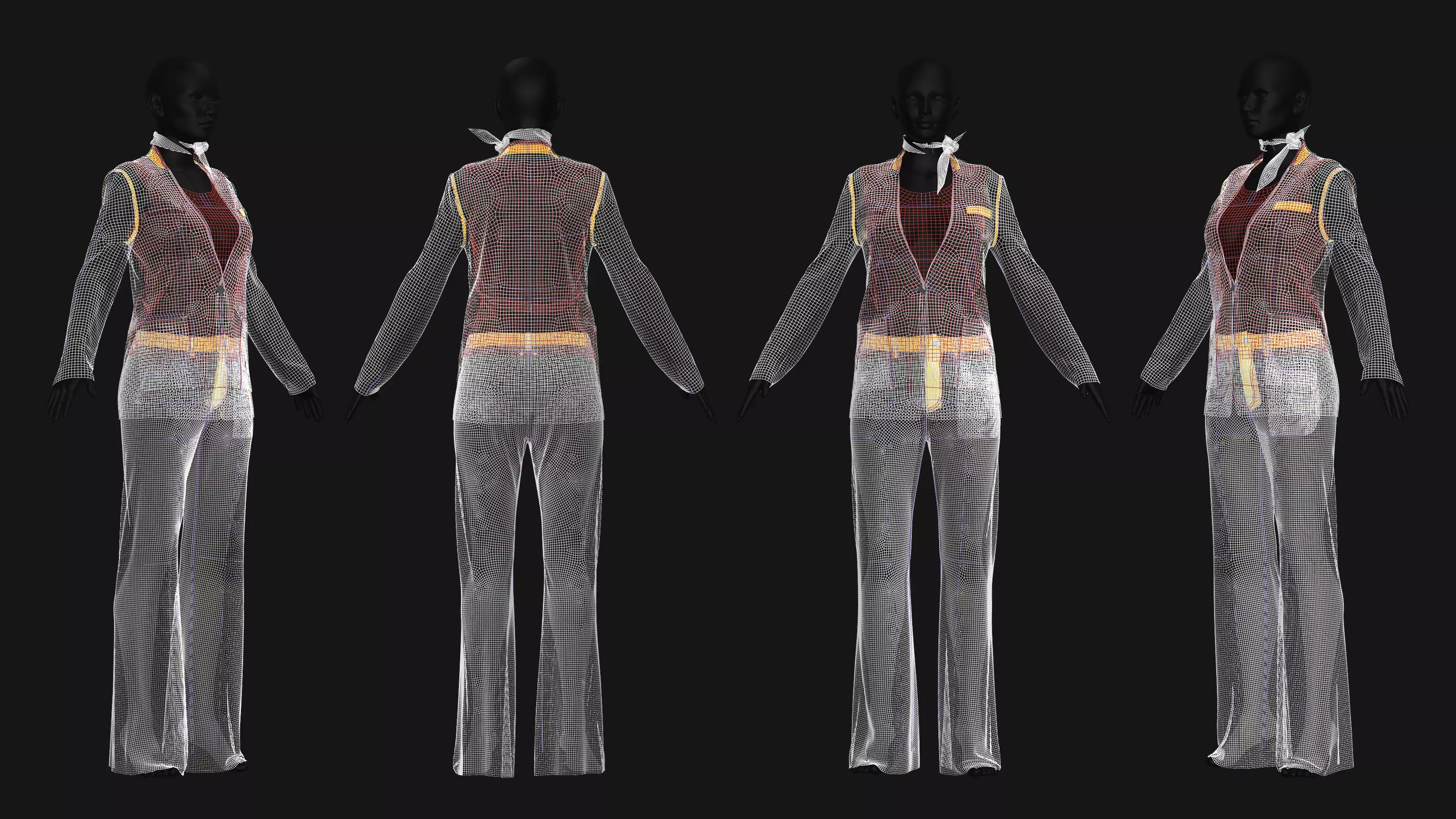 5 Female Outfit Collection 3D model_6