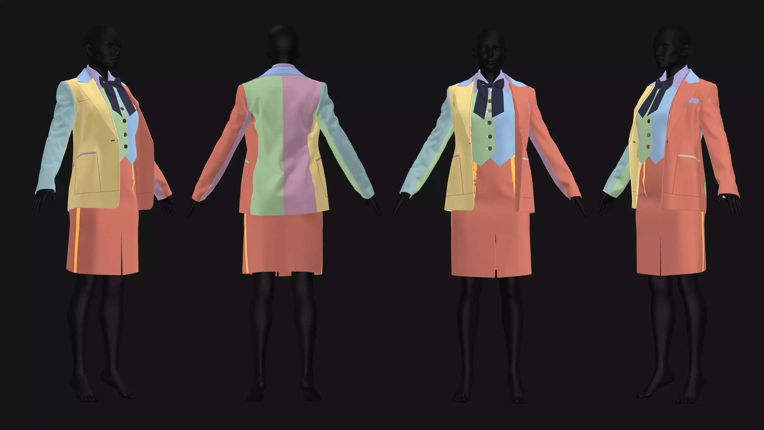 5 Female Outfit Collection 3D model_8