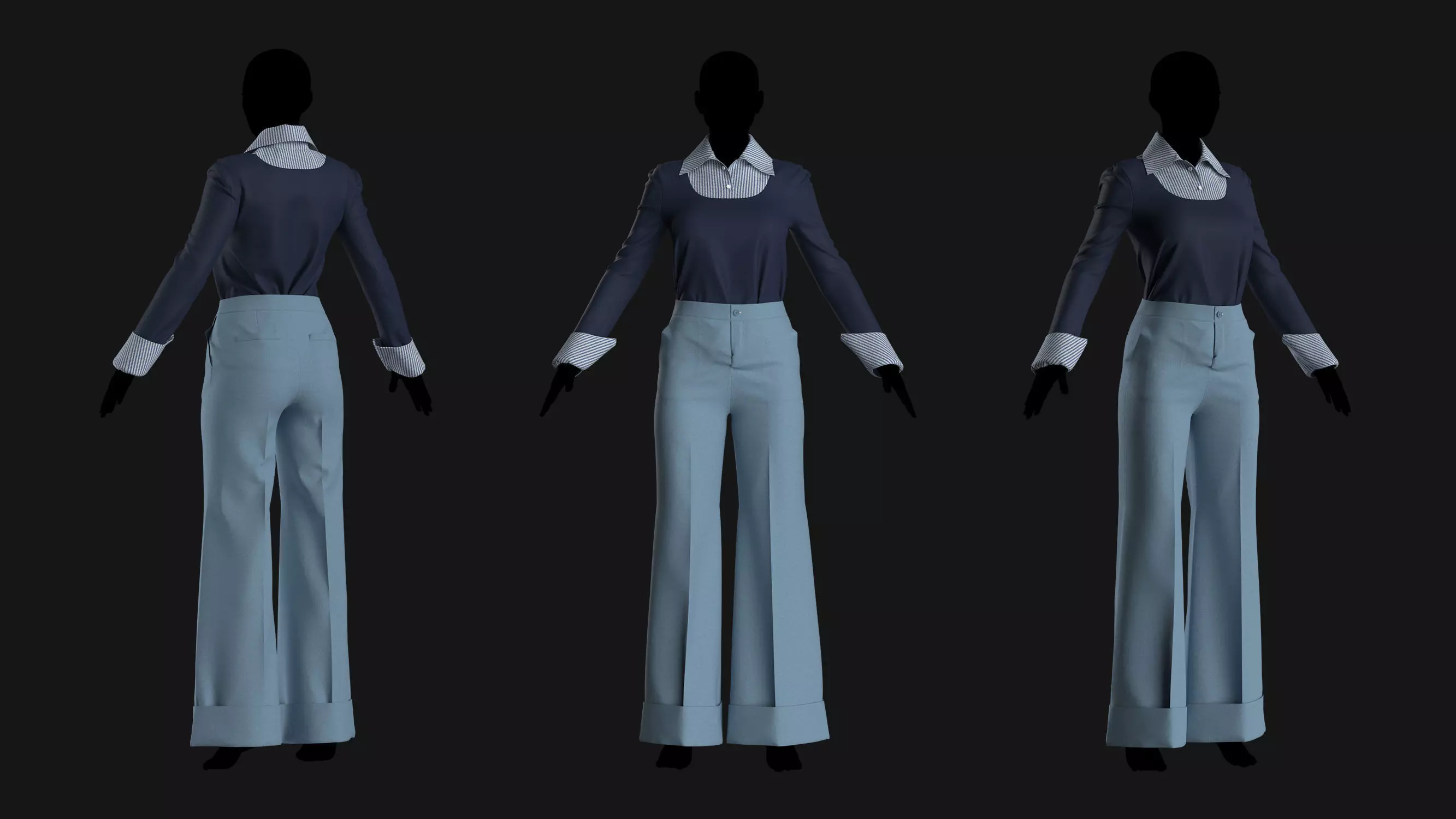 5 Female Outfit Collection 3D model_13