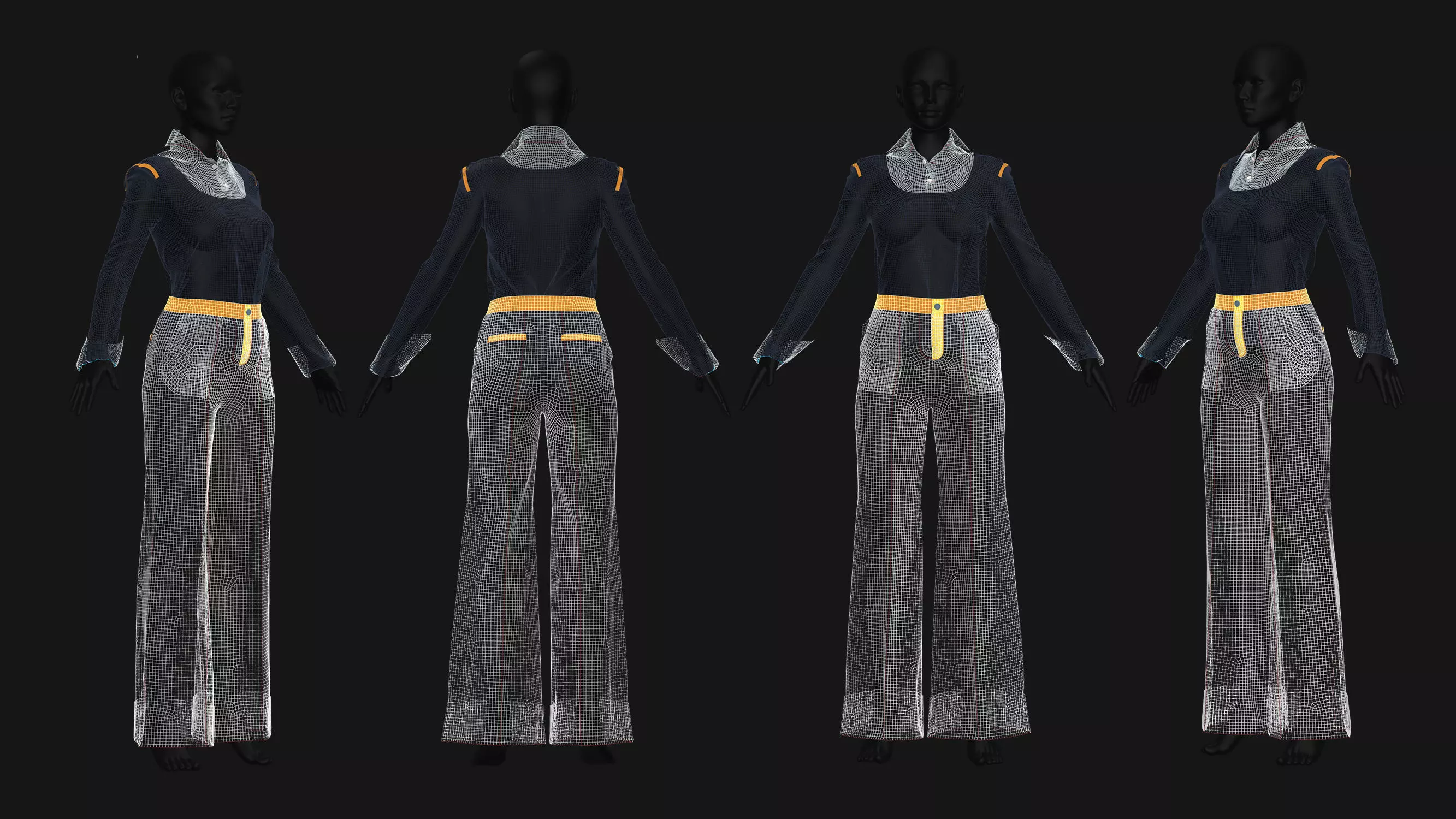 5 Female Outfit Collection 3D model_15