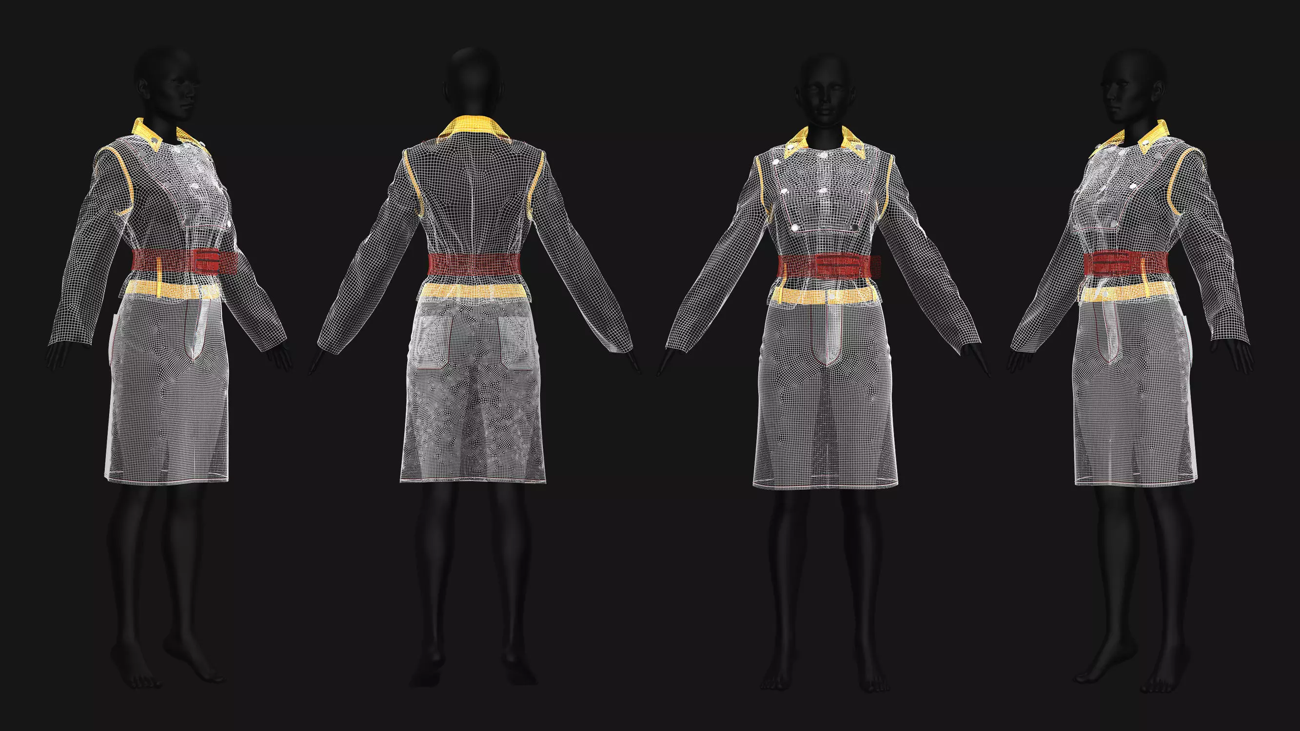 5 Female Outfit Collection 3D model_3