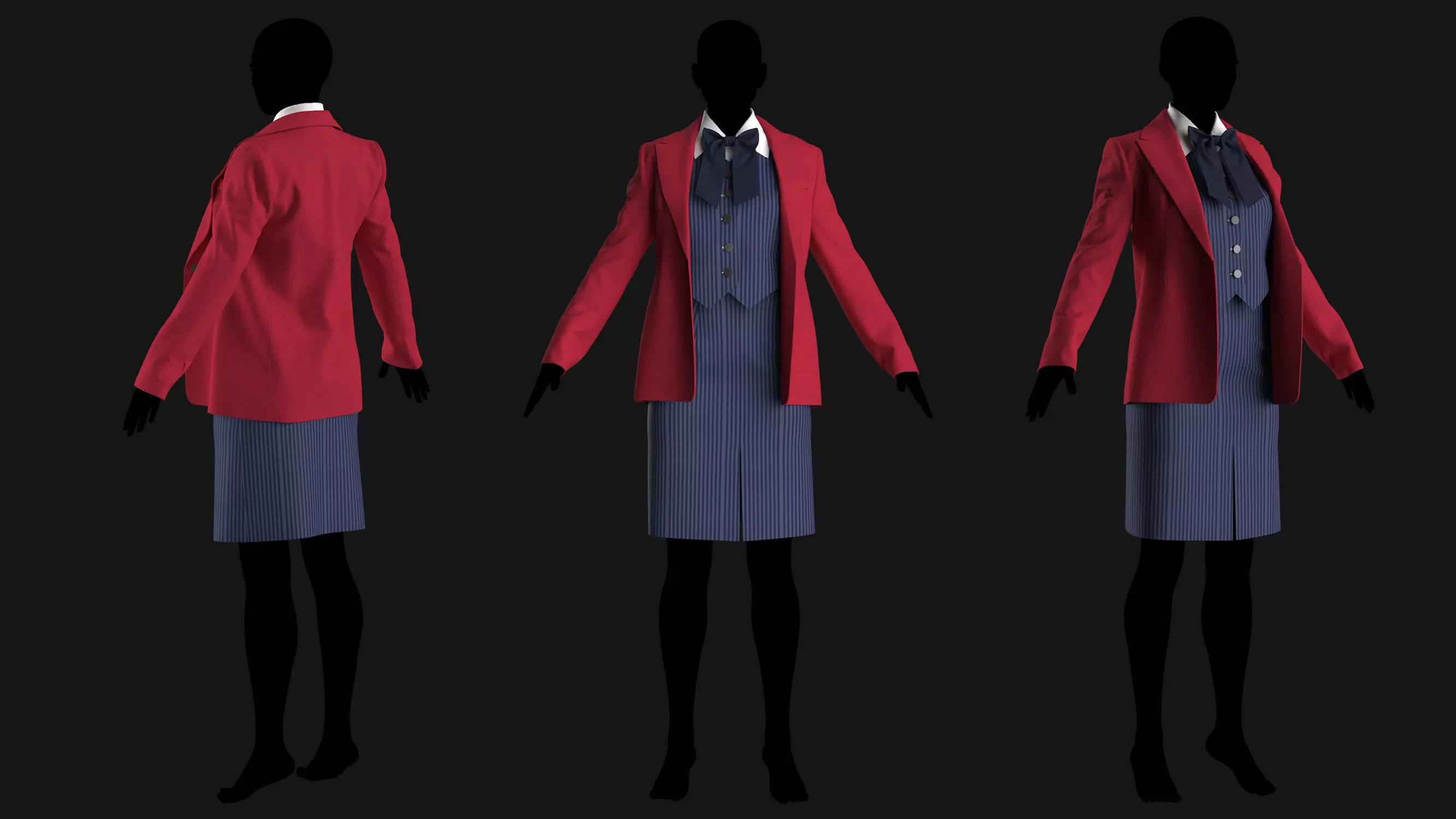 5 Female Outfit Collection 3D model_7