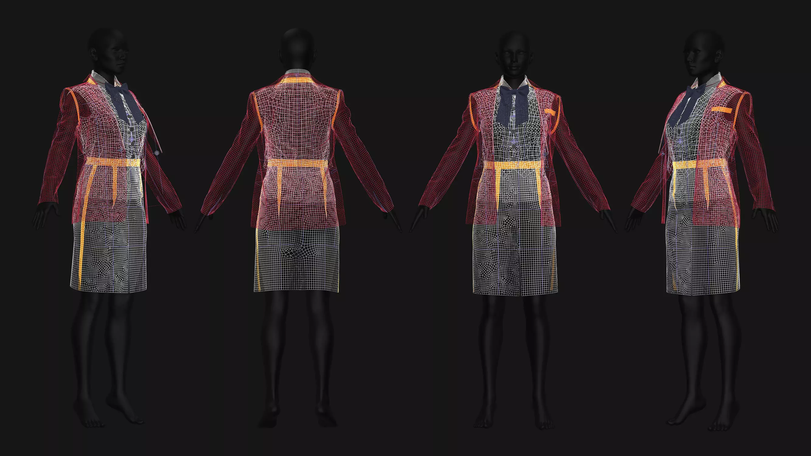 5 Female Outfit Collection 3D model_9