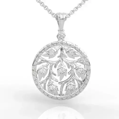 Stunning Victorian Filigree Diamond Pendant