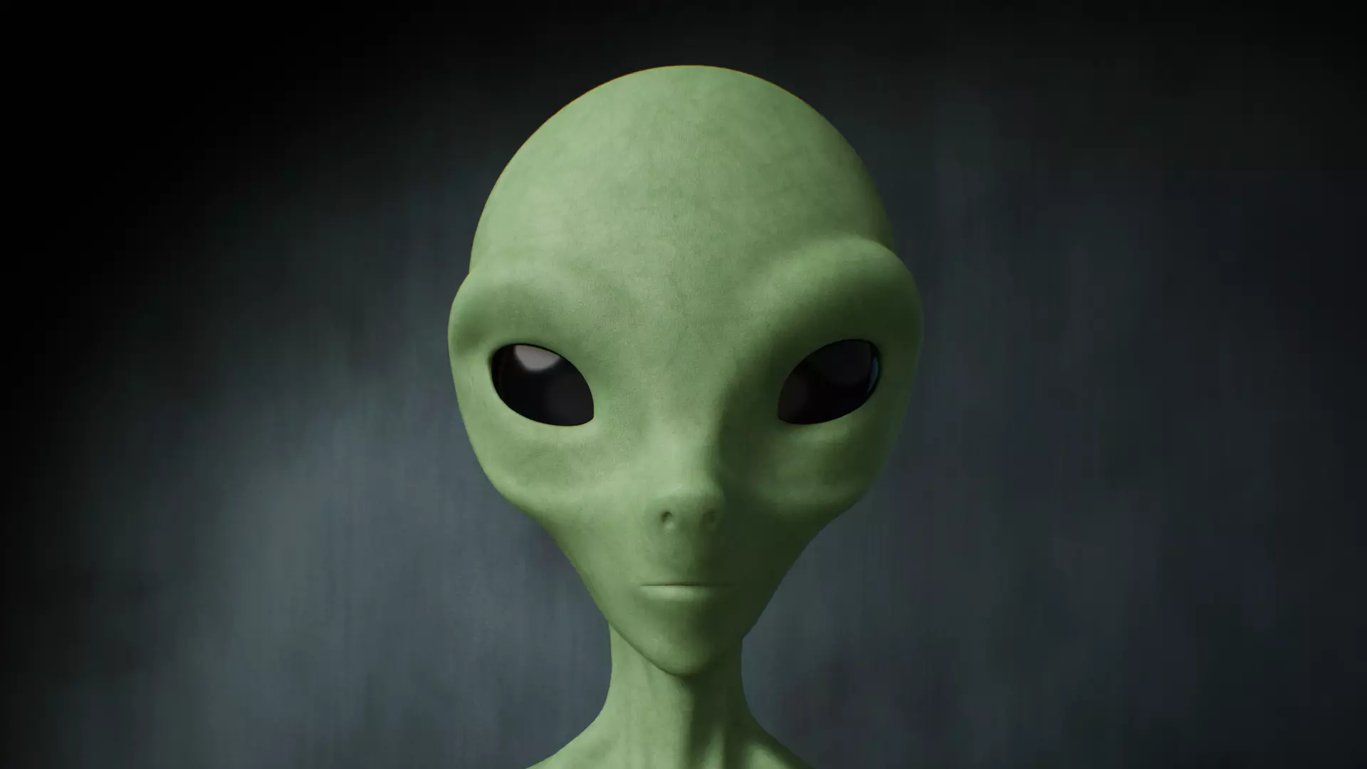 Alien Low-poly 3D model_5