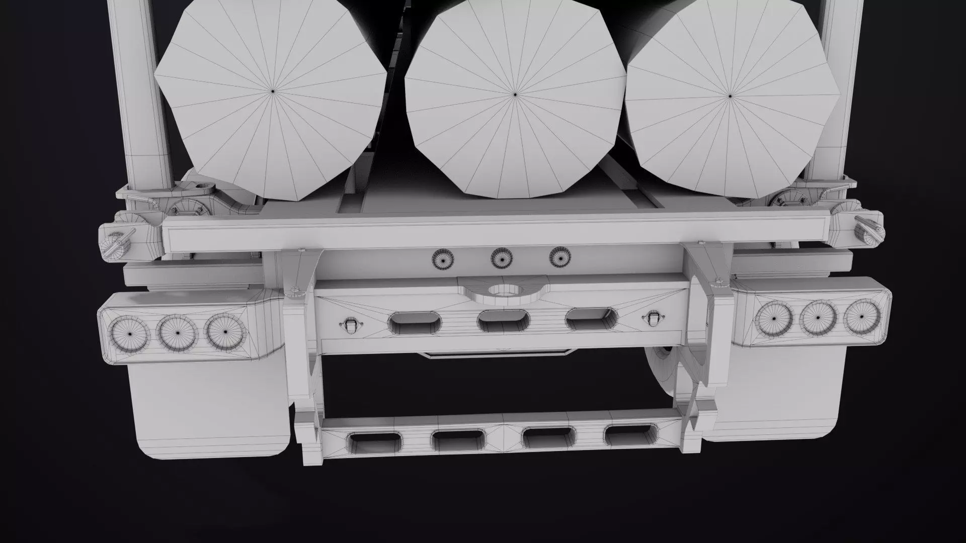 Logging Trailer 01 Red with Load Single Mat All PBR Textures Low-poly 3D model_44