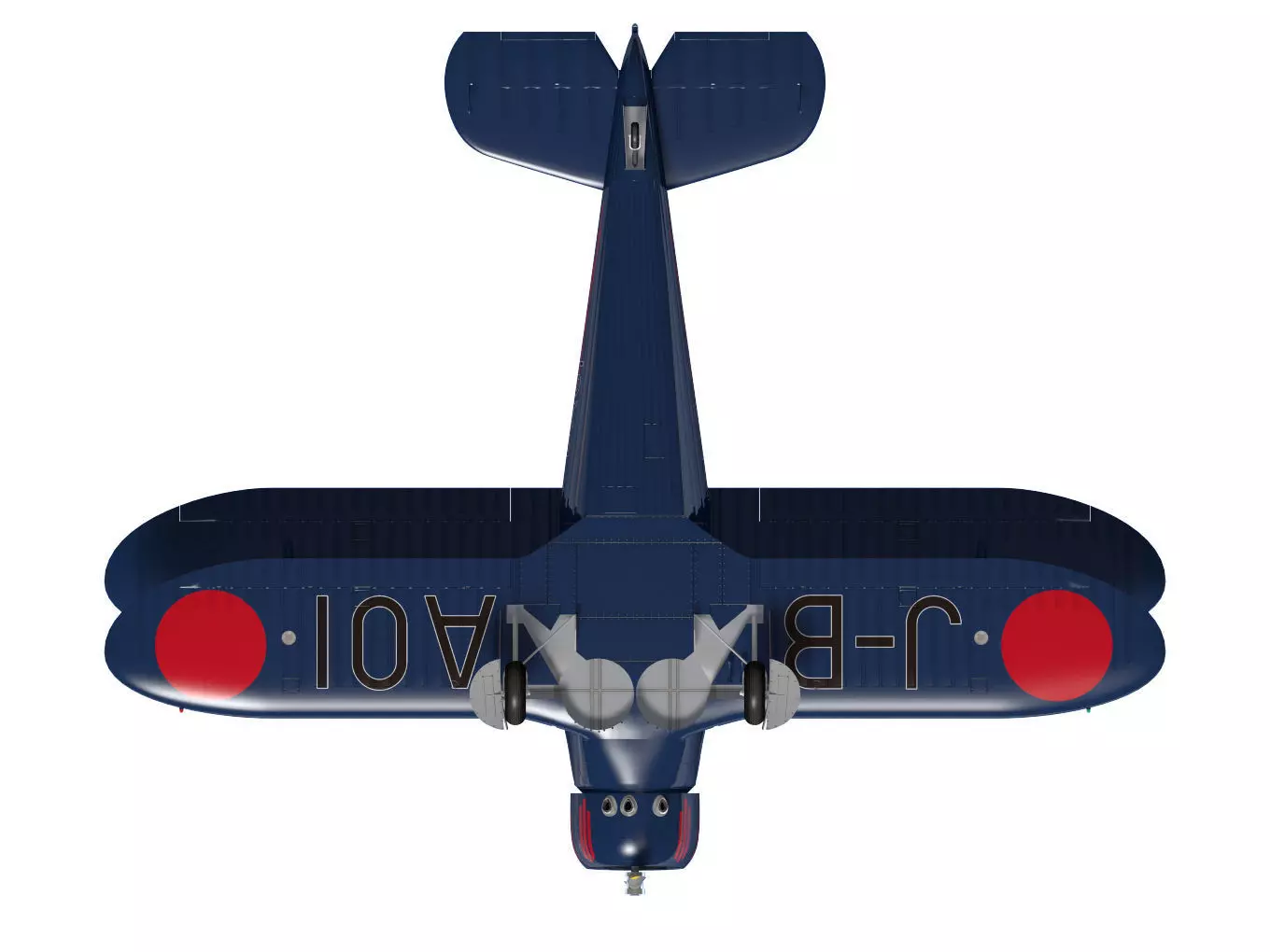Beechcraft Model C17E Staggerwing 3D model_14