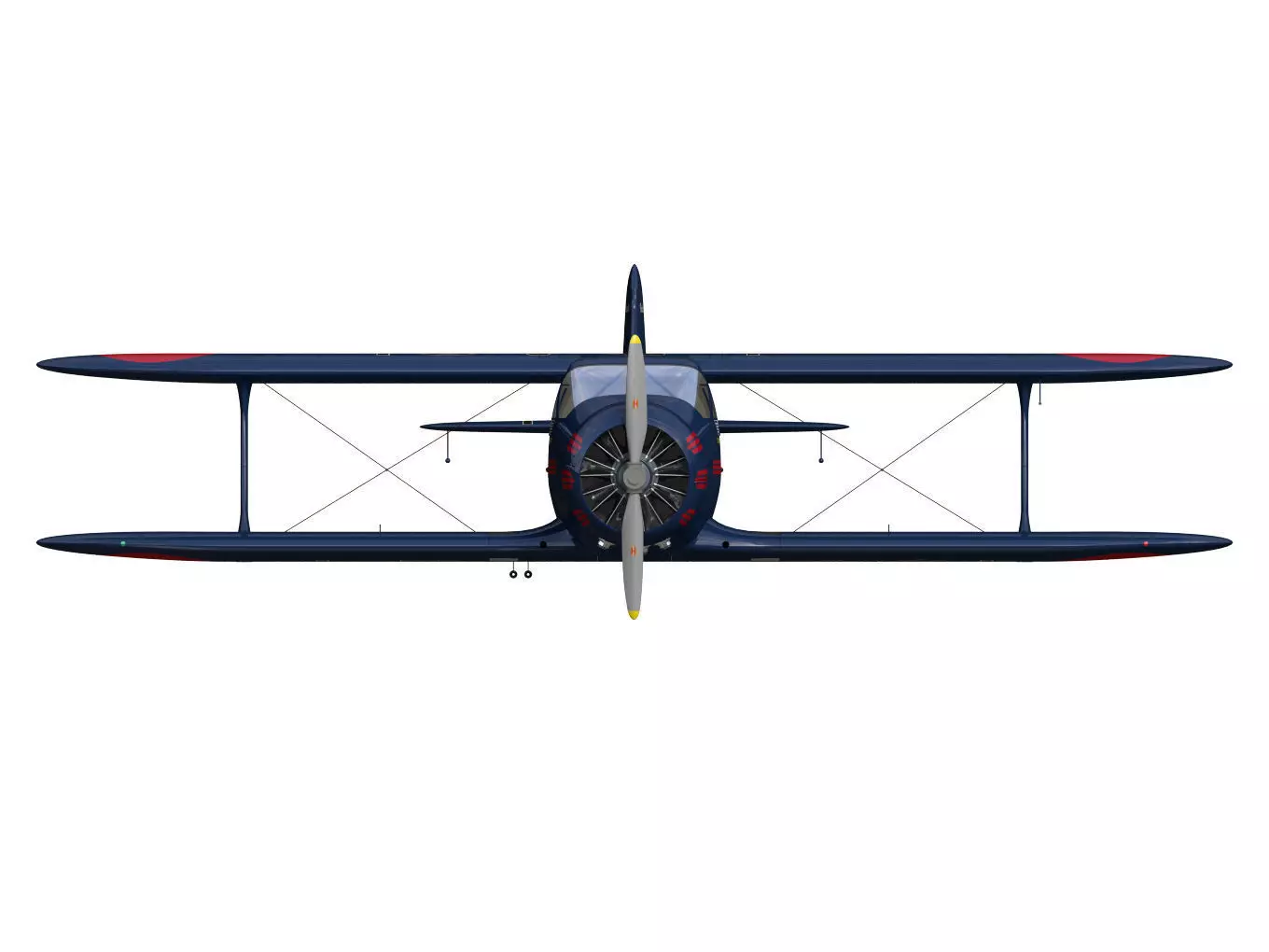 Beechcraft Model C17E Staggerwing 3D model_10
