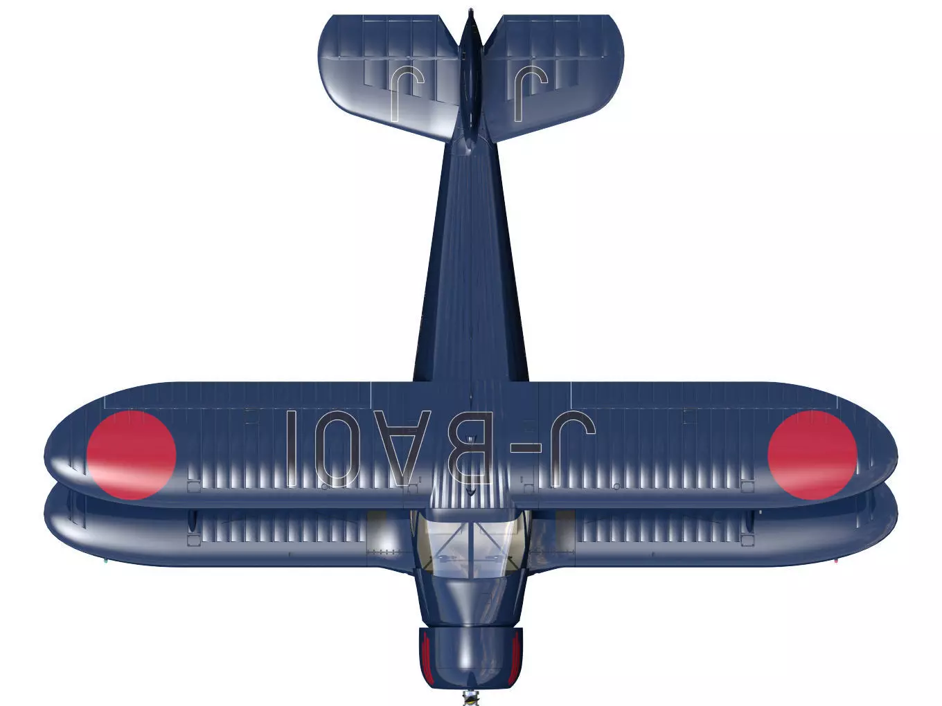 Beechcraft Model C17E Staggerwing 3D model_12