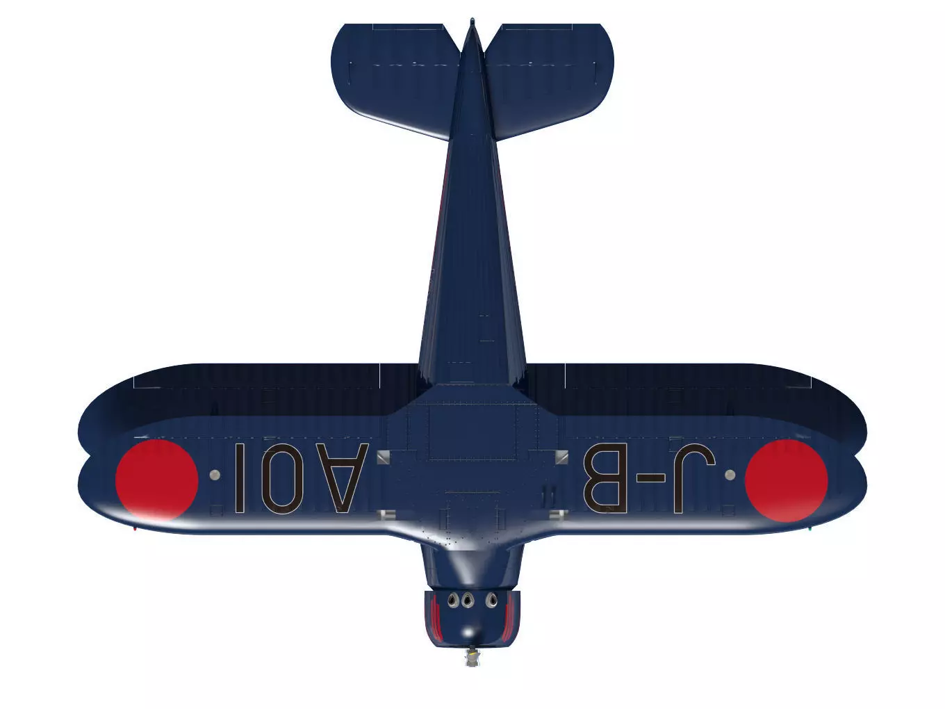 Beechcraft Model C17E Staggerwing 3D model_13
