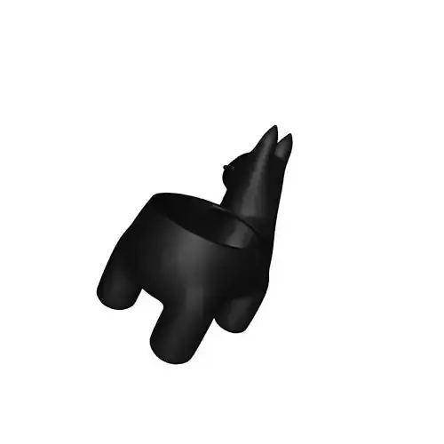 Stylish Deer Animal Pot Holder 3D Printable Model Decor