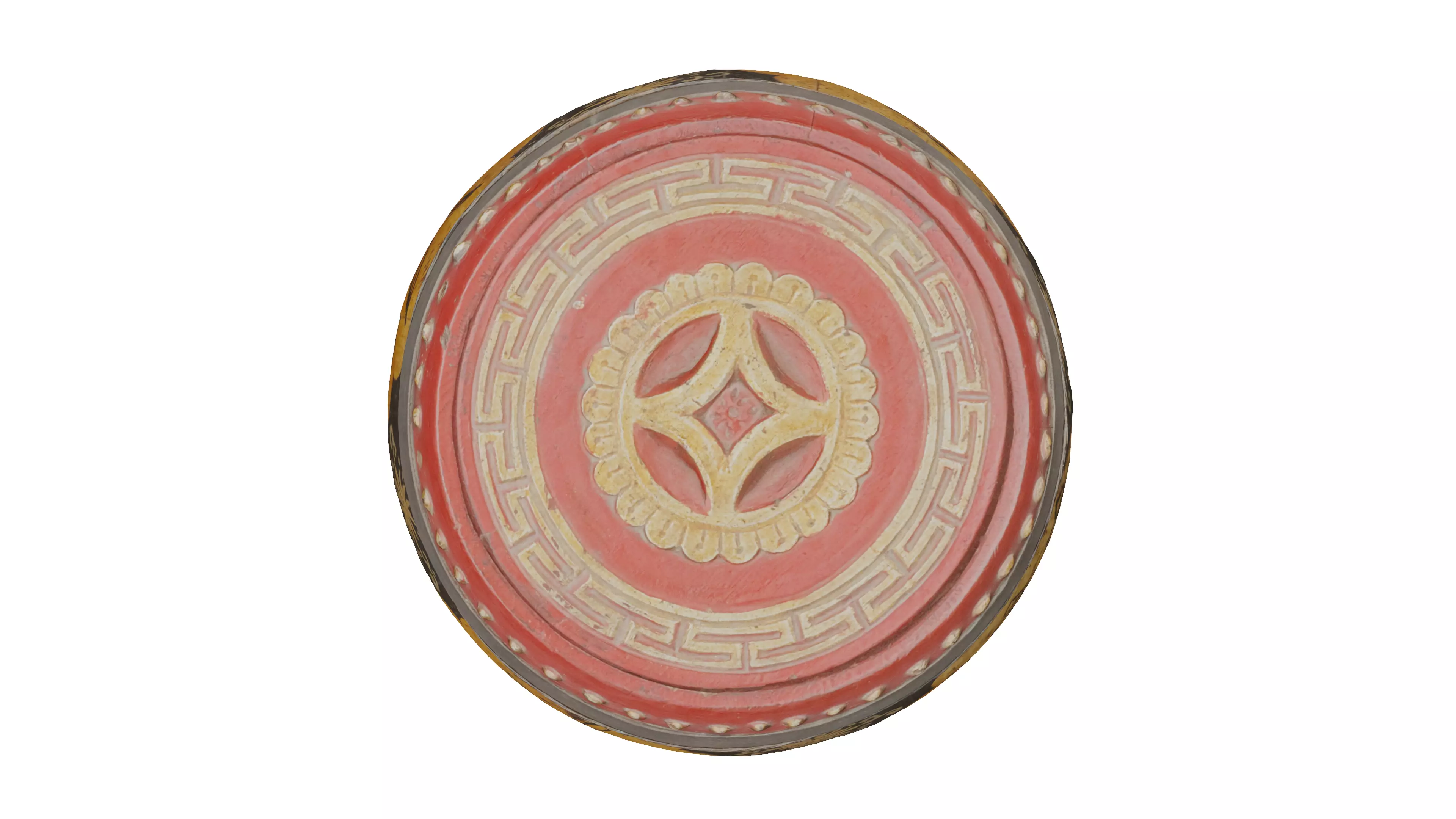 chinese antique snack box Low-poly 3D model_5