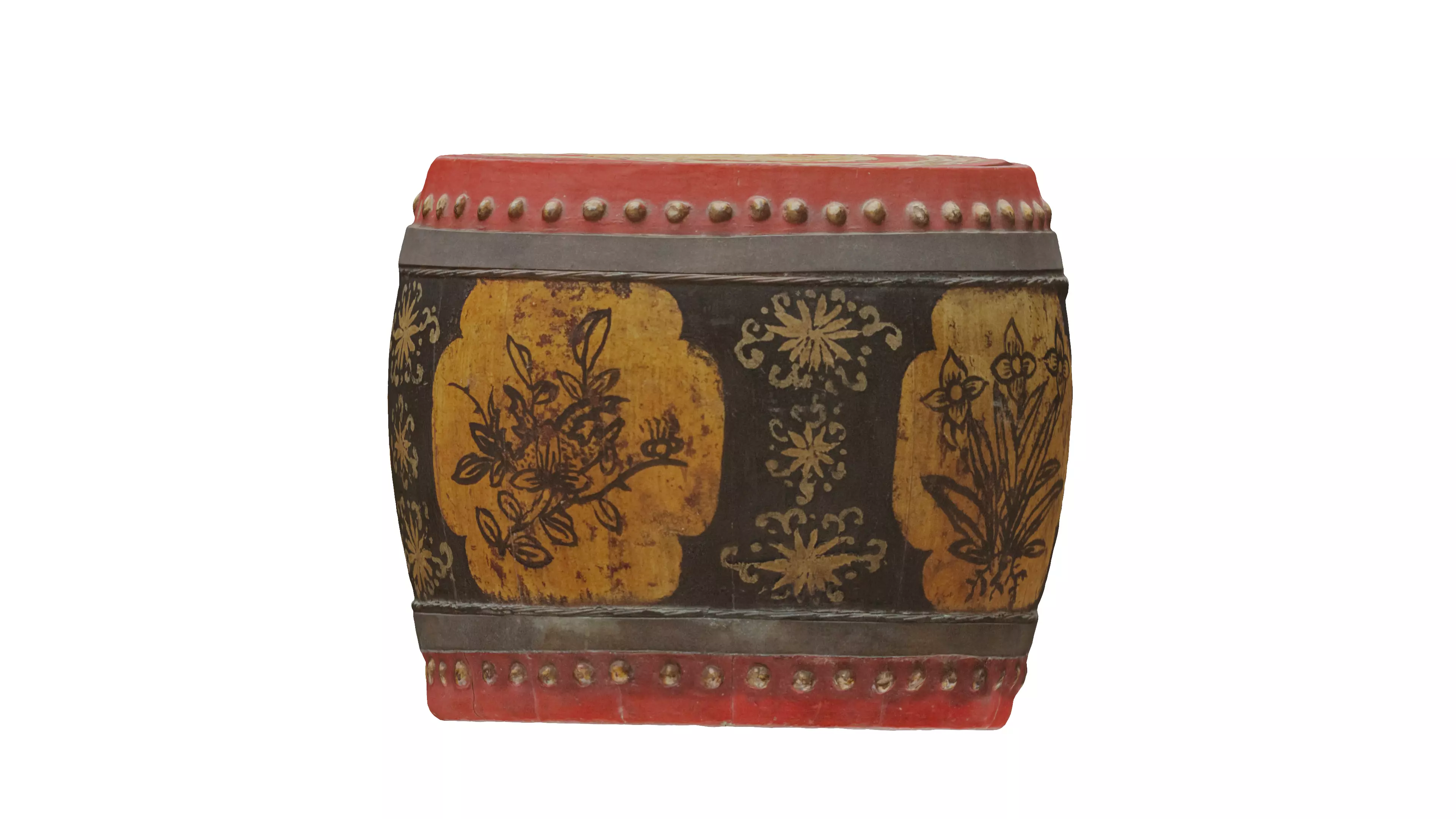 chinese antique snack box Low-poly 3D model_0