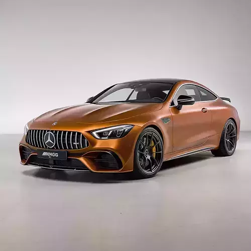 Mercedes AMG GT 4 Door Coupe Low-poly 3D model