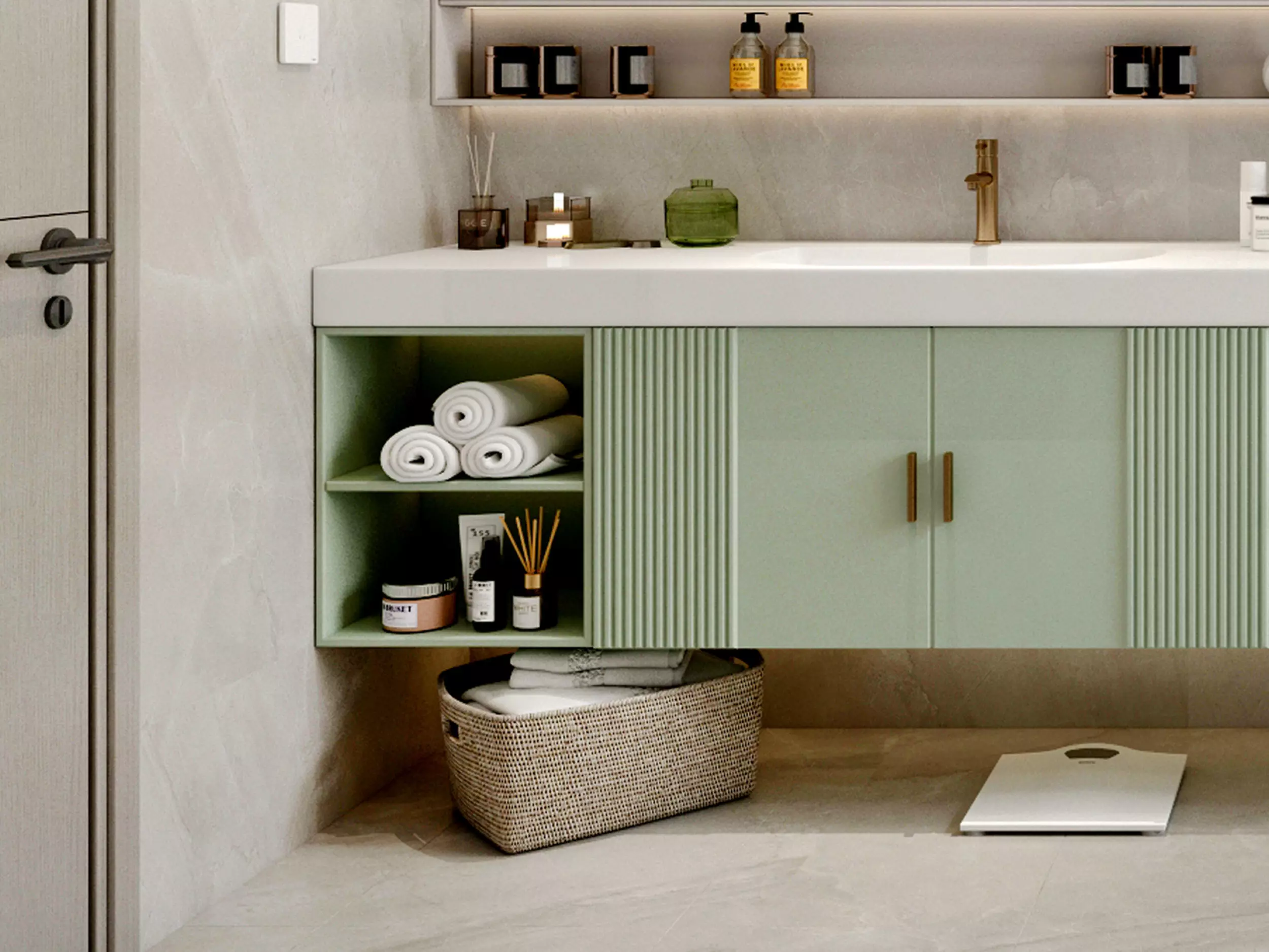 Bathroom Low-poly 3D model_9