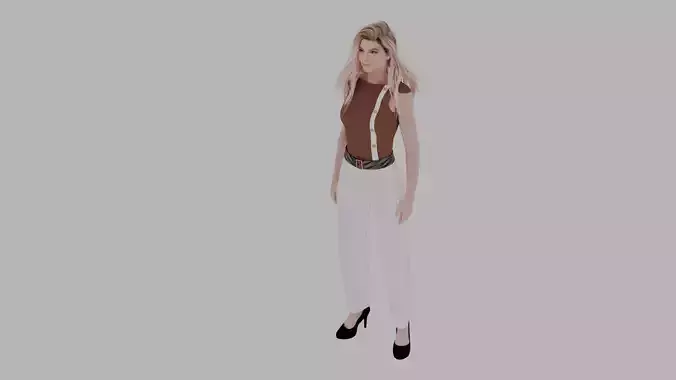 Modern Professional Female Character - Rigged