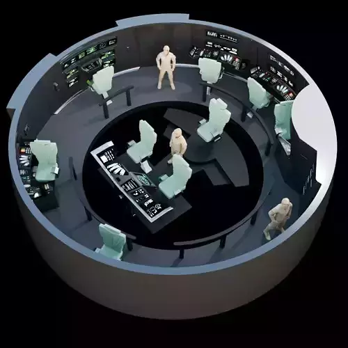 USS Enterprise Bridge Complete Diorama - The Wrath of Khan