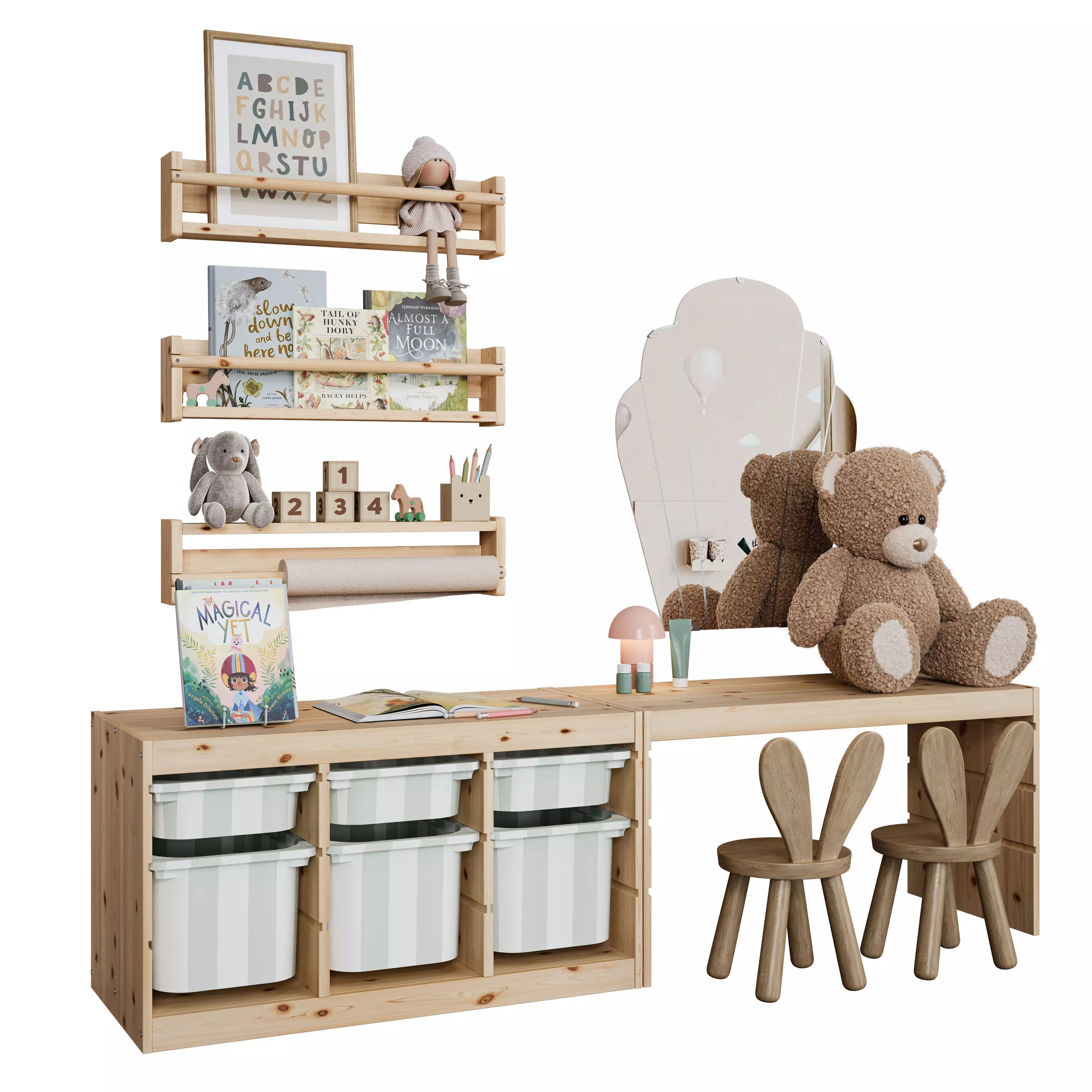 Childroom Set 001 3D model_5