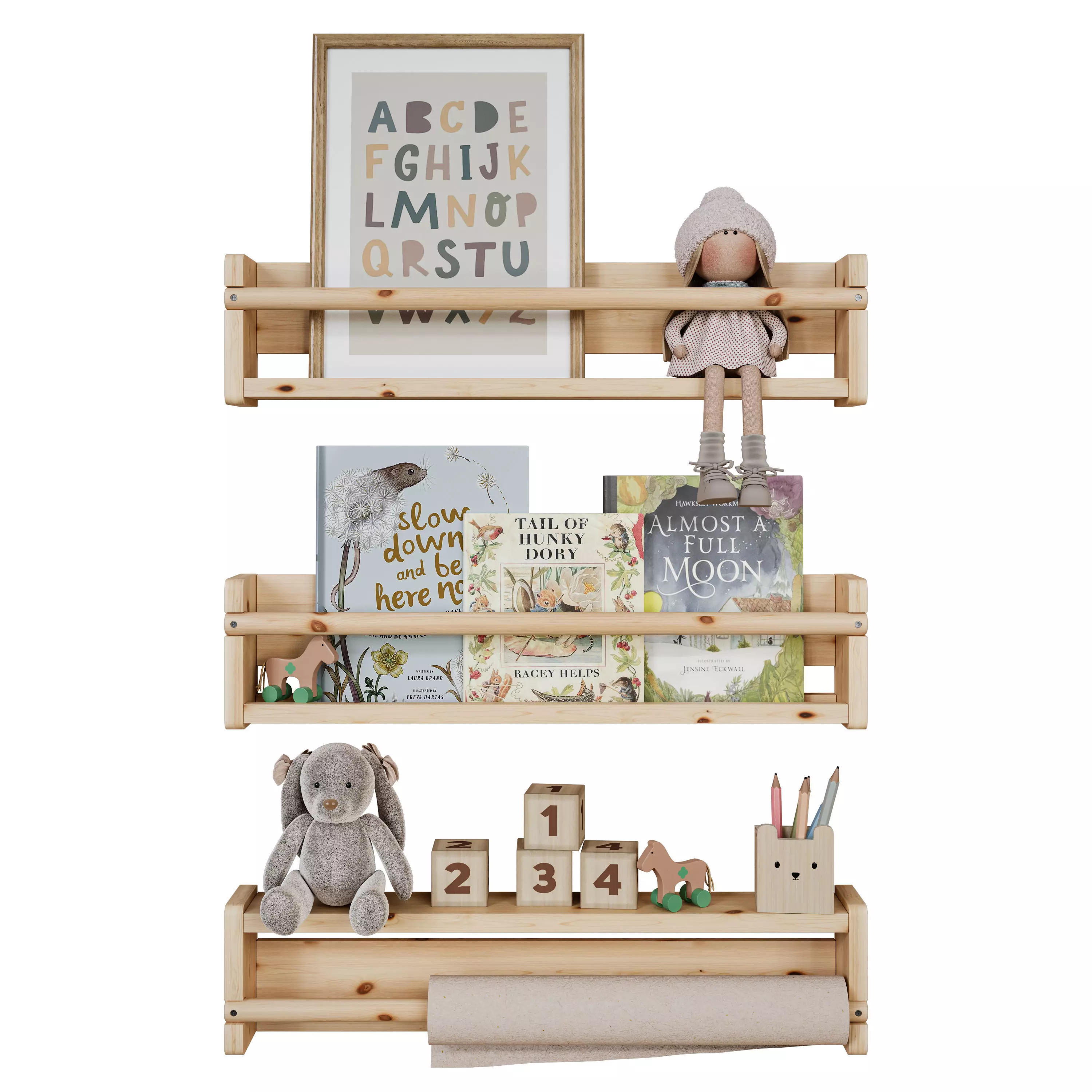 Childroom Set 001 3D model_1